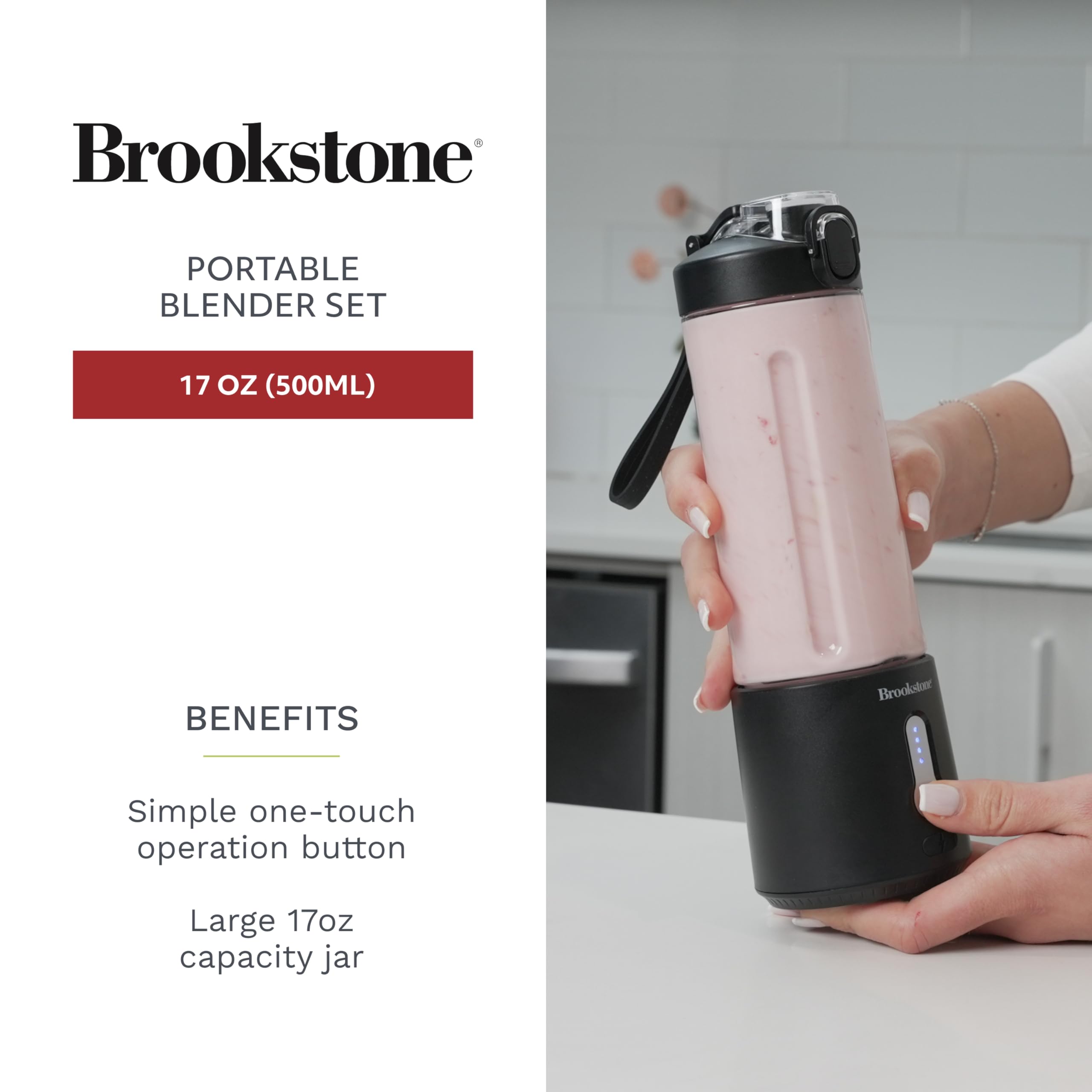brookstone-500ml-portable-blender-combo-pack-with-two-additional-lids-bpa-free-f image 3