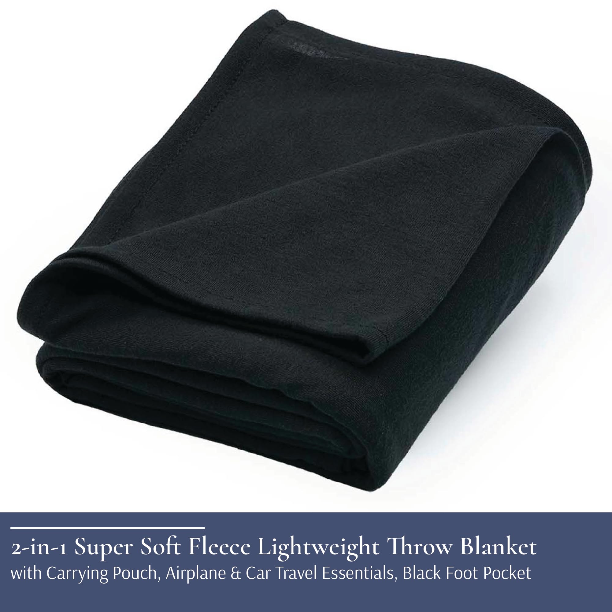 brookstone-2-in-1-travel-blanket-and-pillow-with-carrying-pouch-black image 5