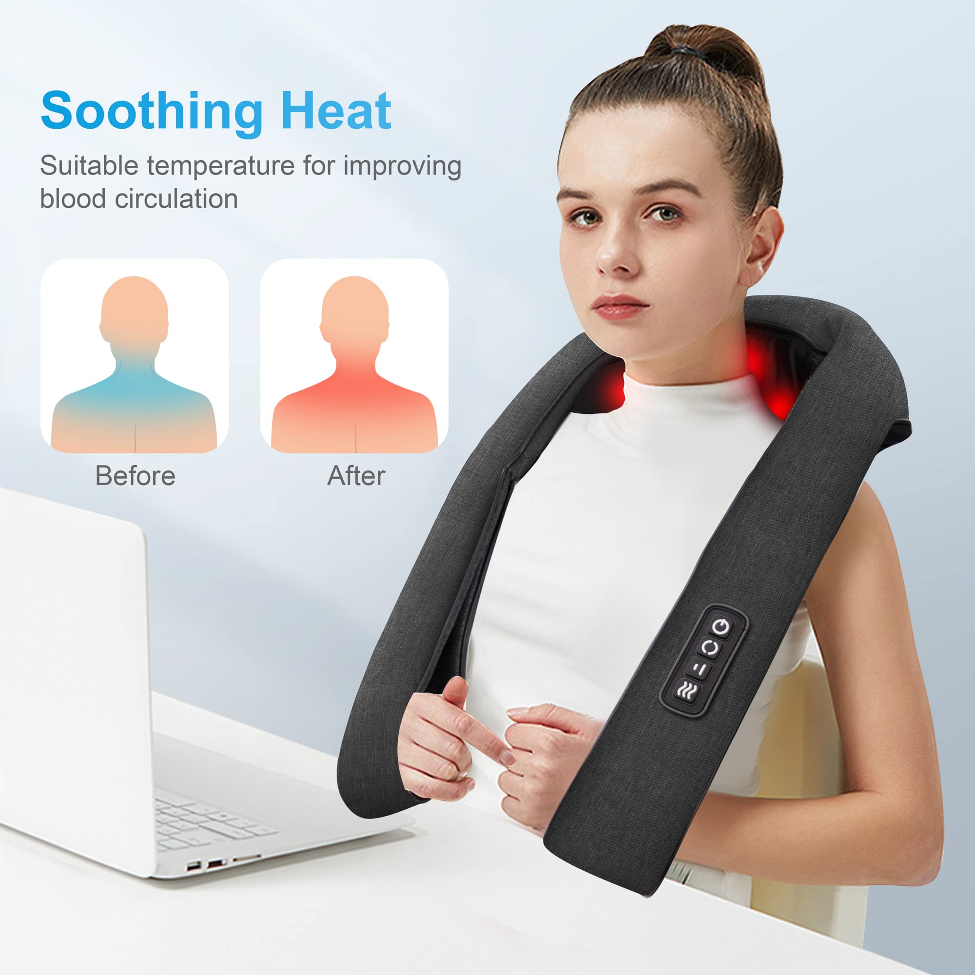 comfier-neck-back-massager-with-heat-shiatsu-neck-shoulder-massager-portable-3d- image 3