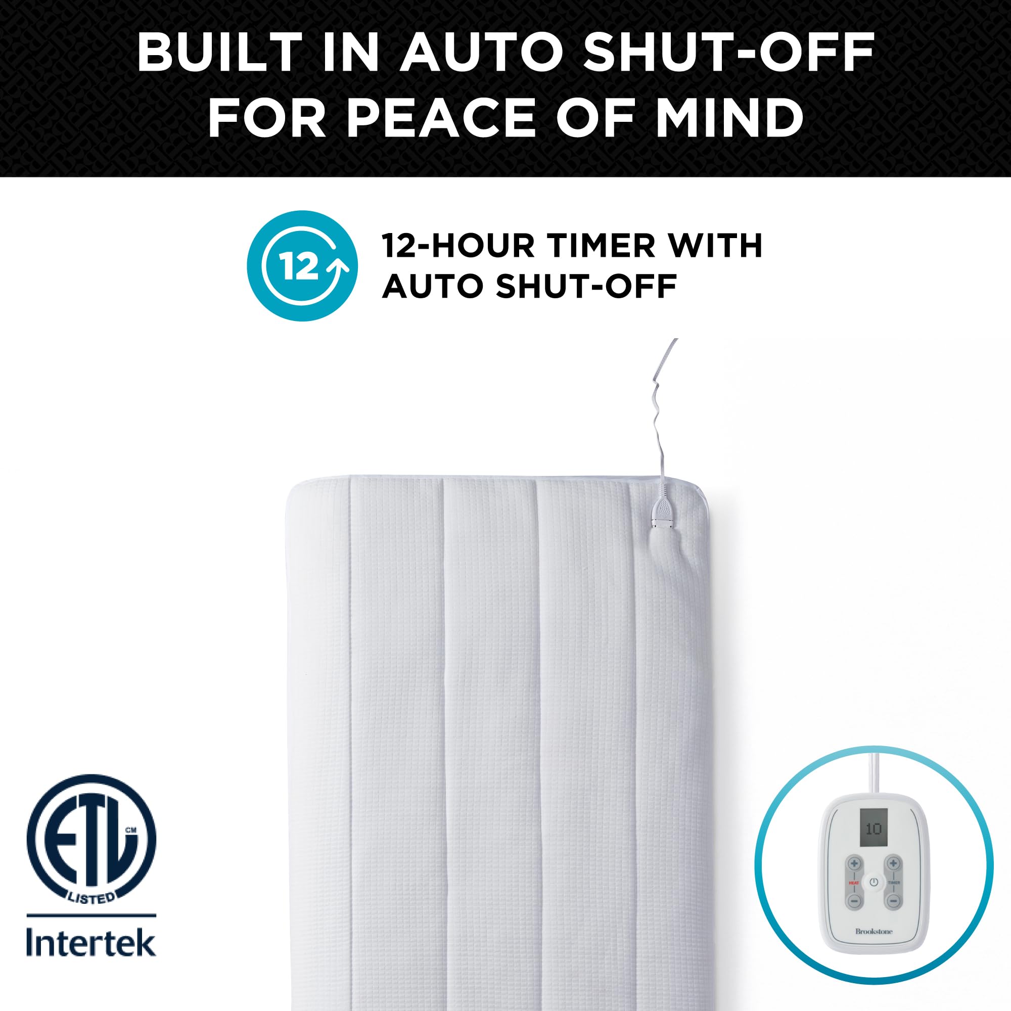 brookstone-matelass-knit-heated-mattress-pad-twin-size-10-heat-settings-auto-shu image 6