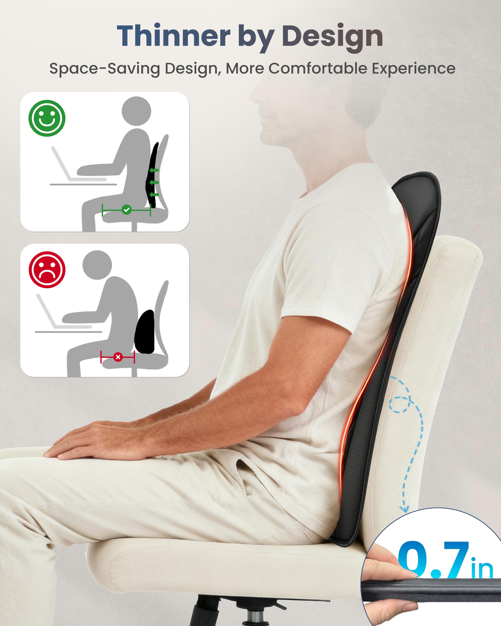 comfier-ultra-slim-shiatsu-back-massager-with-heat-4d-deep-tissue-chair-massager image 8