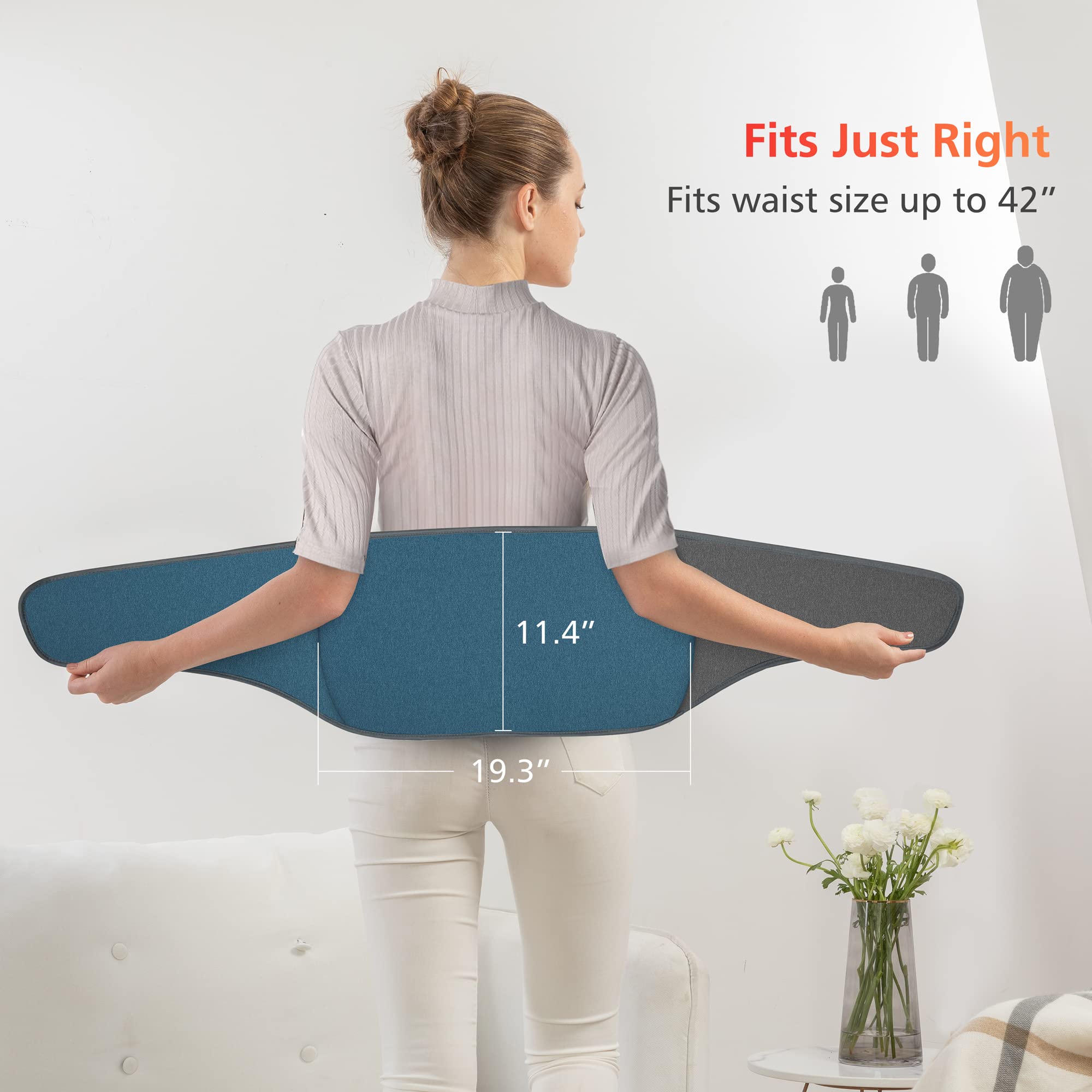 comfier-heating-pad-for-back-pain-relief-corded-waist-heat-wrap-with-6-heat-leve image 6