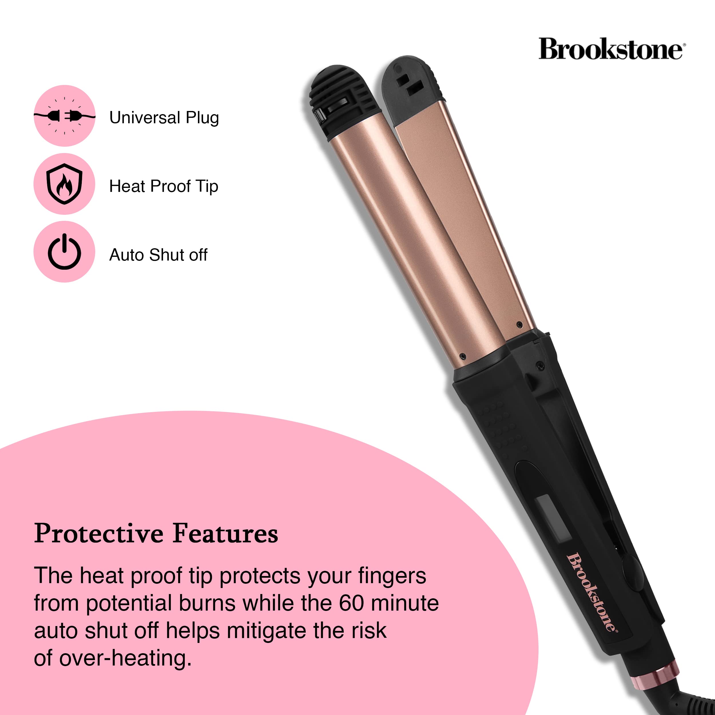 brookstone-powershine-pro-2-in-1-styler-professional-grade-straightener-and-curl image 4