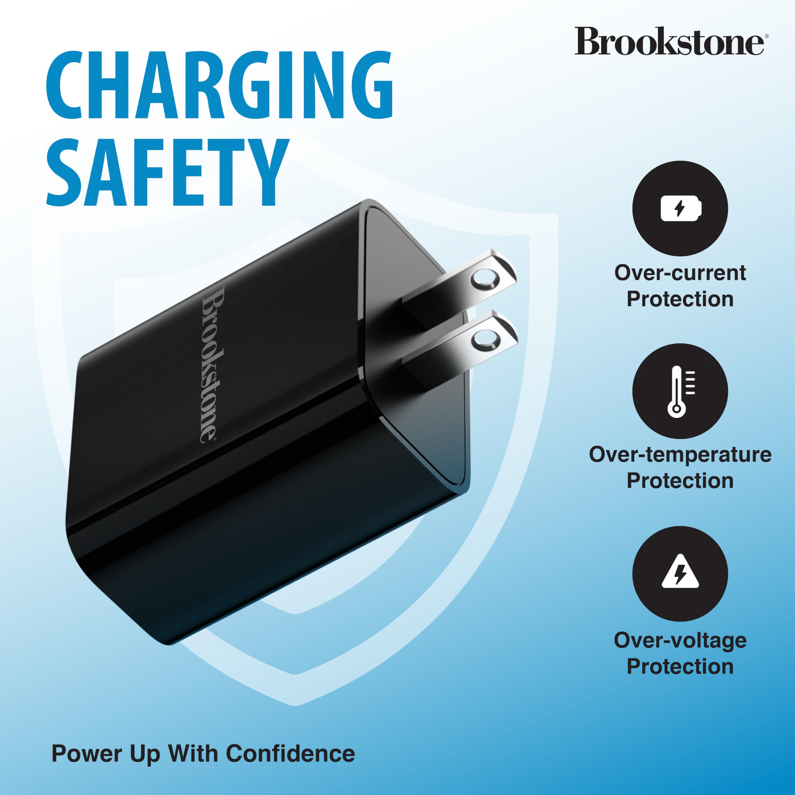 brookstone-dual-port-fast-charging-adapter-20w-usb-c-usb-a-wall-charger-for-ipho image 6