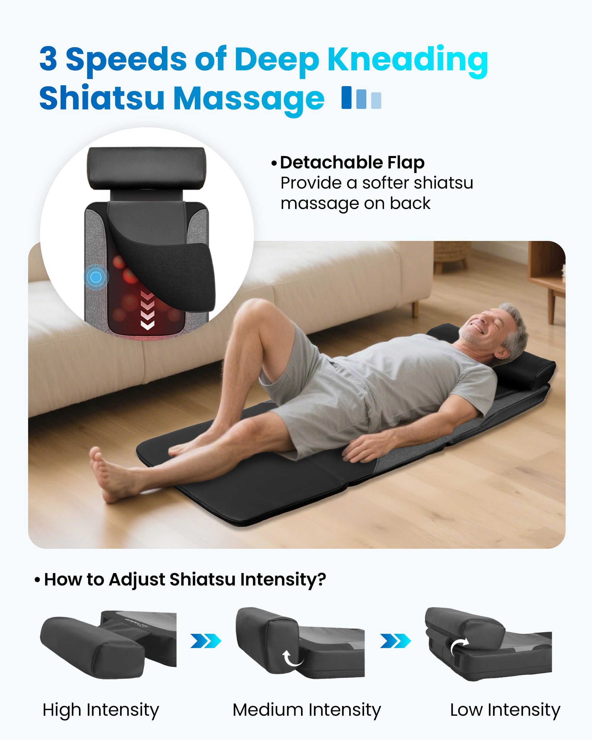 comfier-fsa-shiatsu-full-body-massage-mat-with-heat-hsa-eligible-graphene-heatin image 7