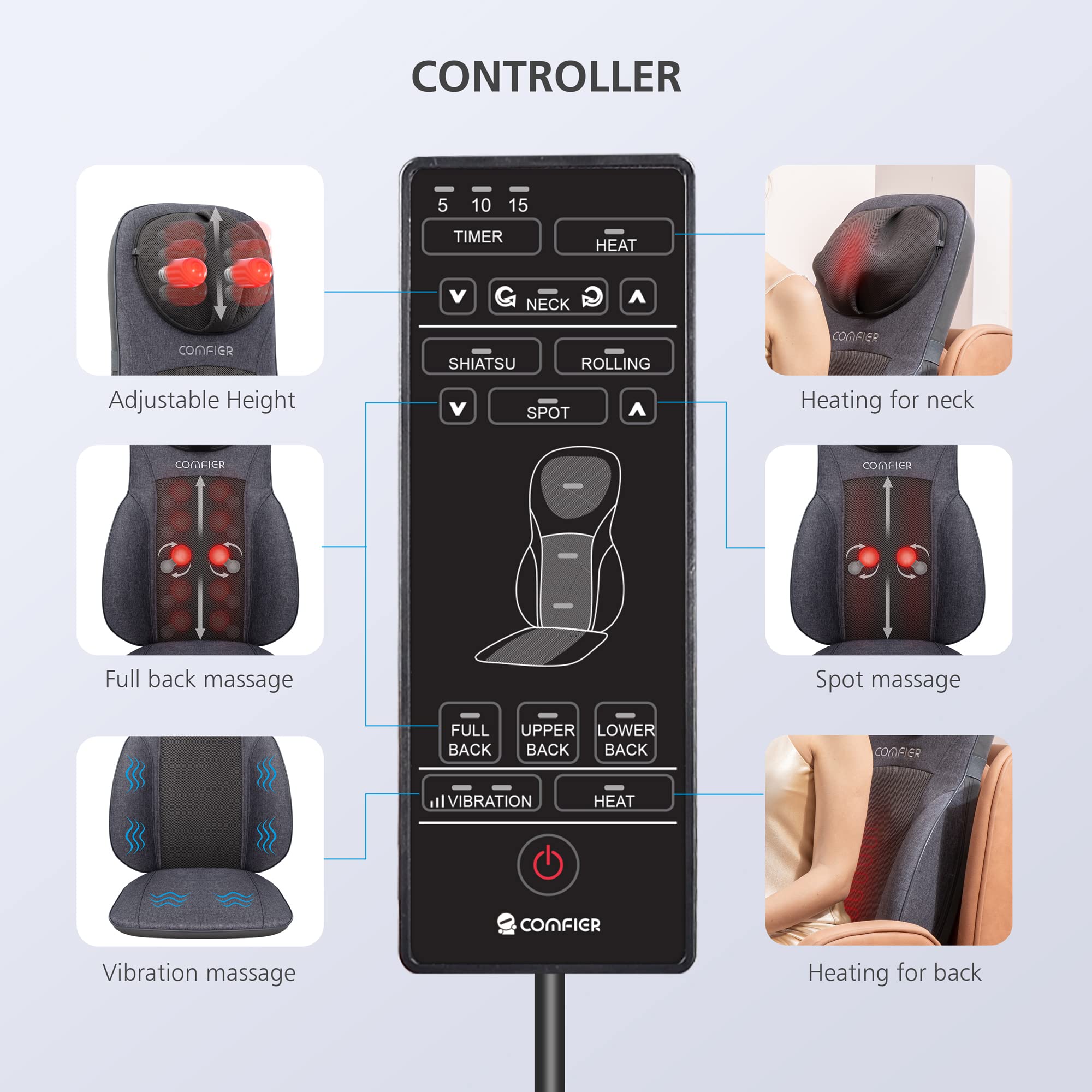 comfier-neck-back-massager-with-heat-height-adjustable-shiatsu-seat-cushion-for- image 8