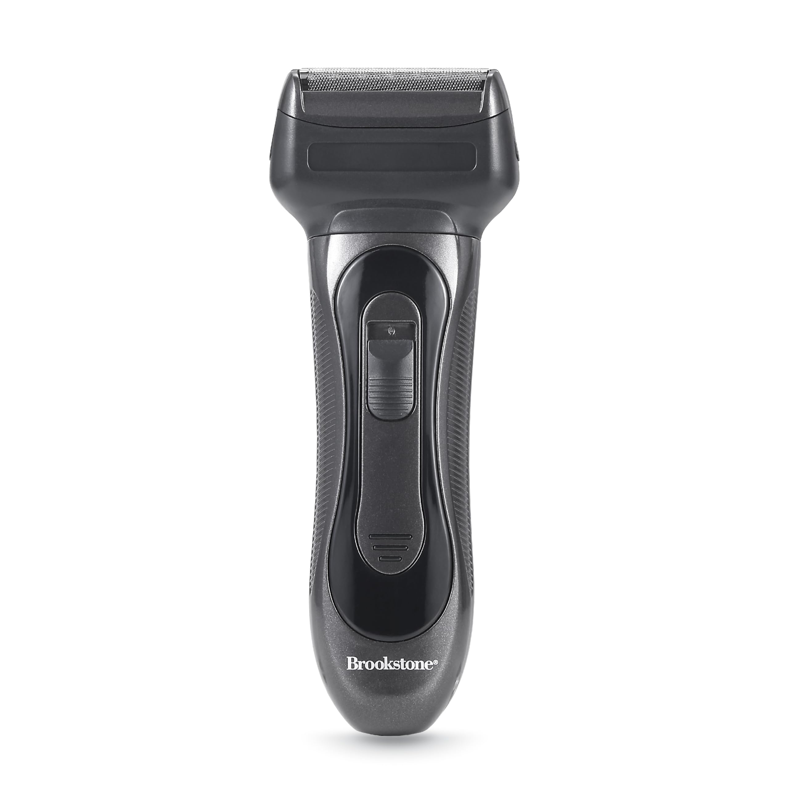 brookstone-electric-razor-for-men-dual-head-foil-shaver-precision-blades-cordles image 1