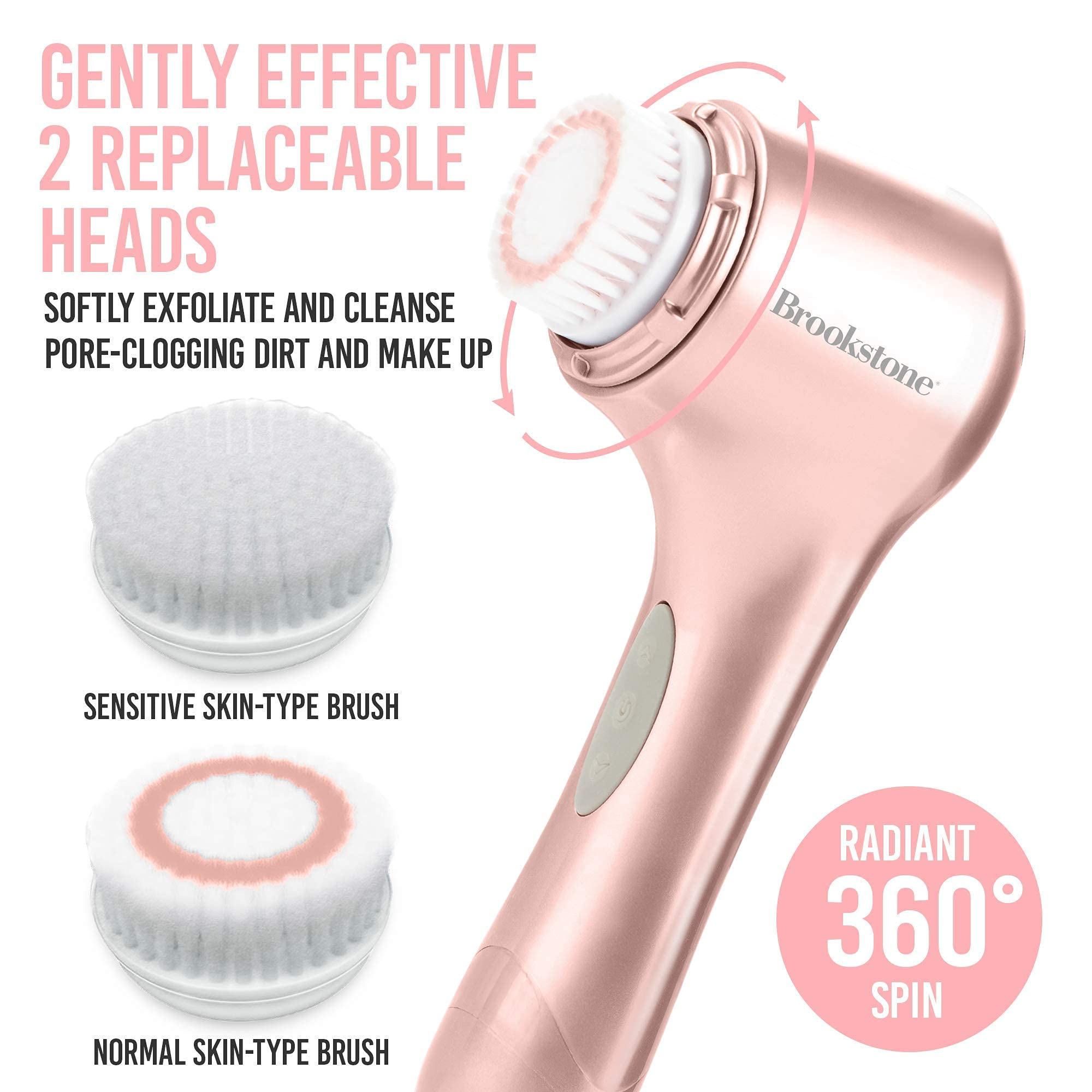 brookstone-3-in-1-rose-gold-facial-skin-care-set-with-cleansing-brush-t-bar-mass image 4