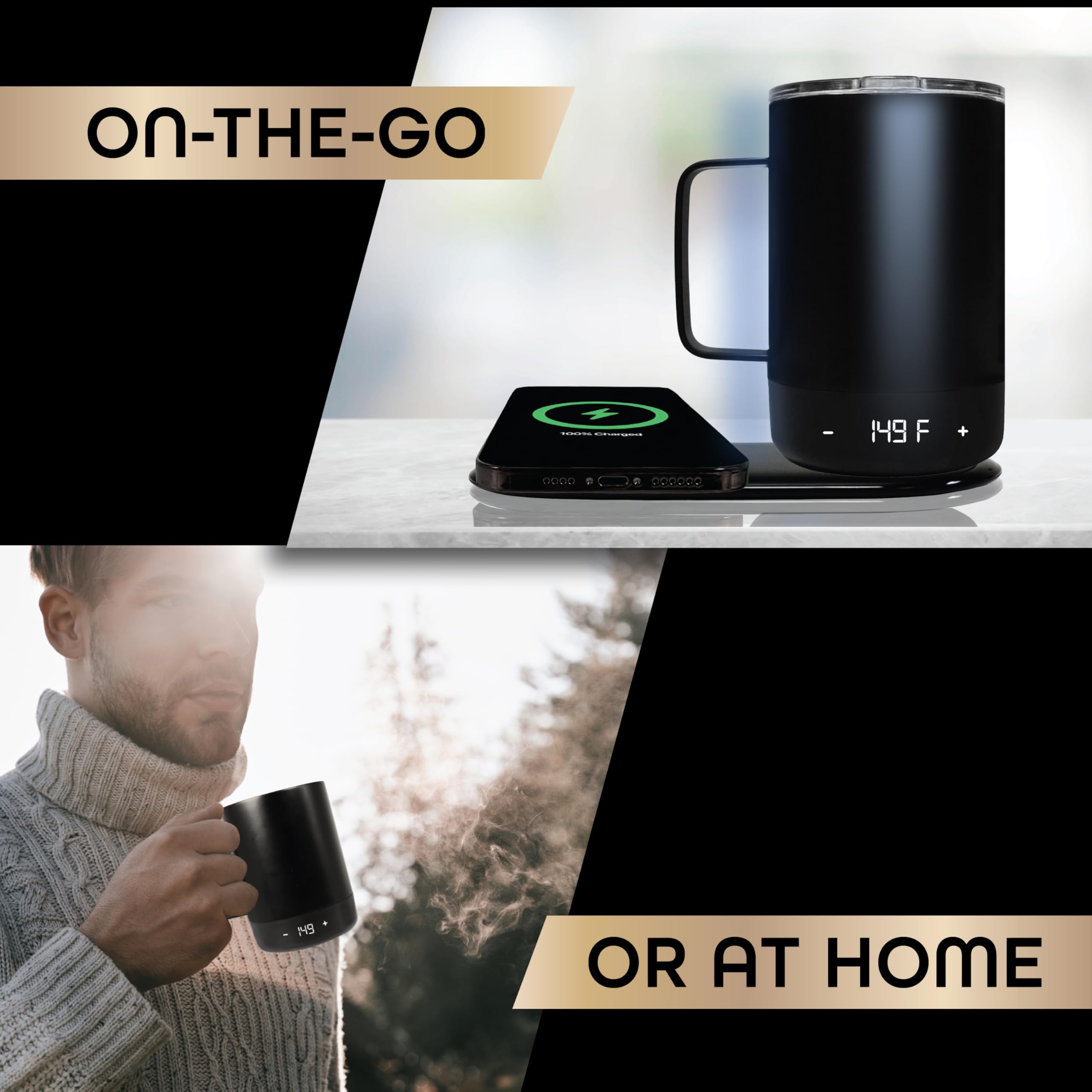 brookstone-smart-self-heating-travel-mug-wireless-phone-charging-station-11-oz-t image 3