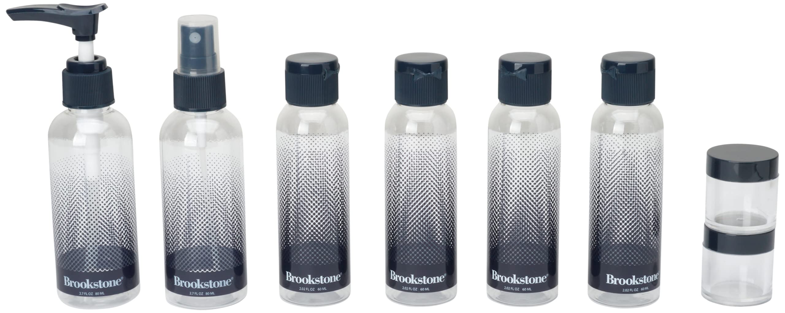 brookstone-travel-bottle-toiletries-set-tsa-approved-11-piece-leakproof-containe image 2