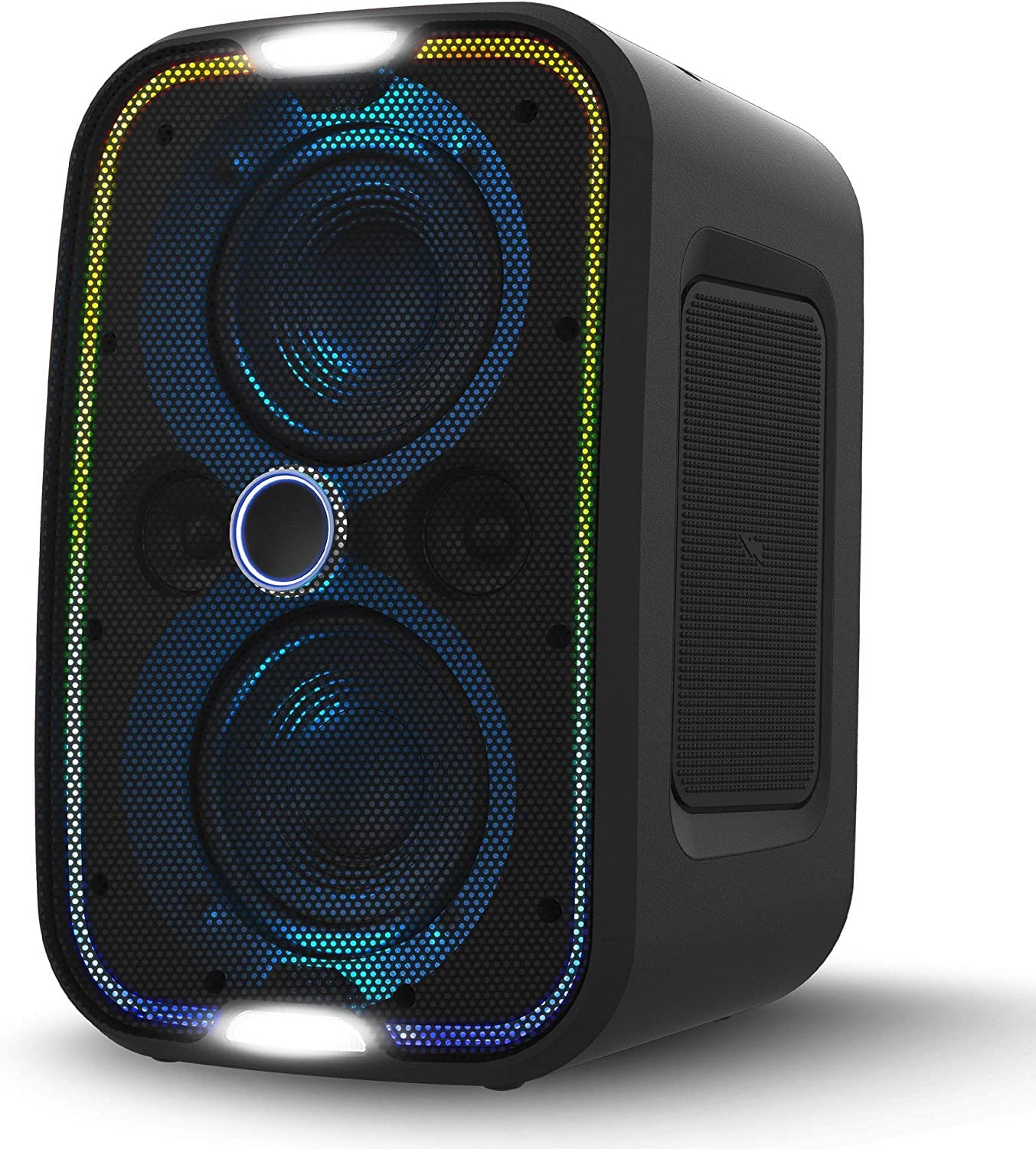 brookstone-big-blue-go-bluetooth-speaker-ipx5-waterproof-portable-speaker-with-l image 1