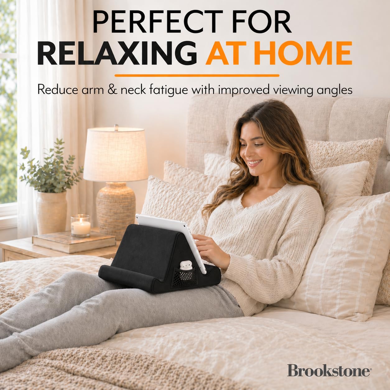 brookstone-tablet-lap-cushion-memory-foam-lap-desk-with-two-angled-positions-for image 2