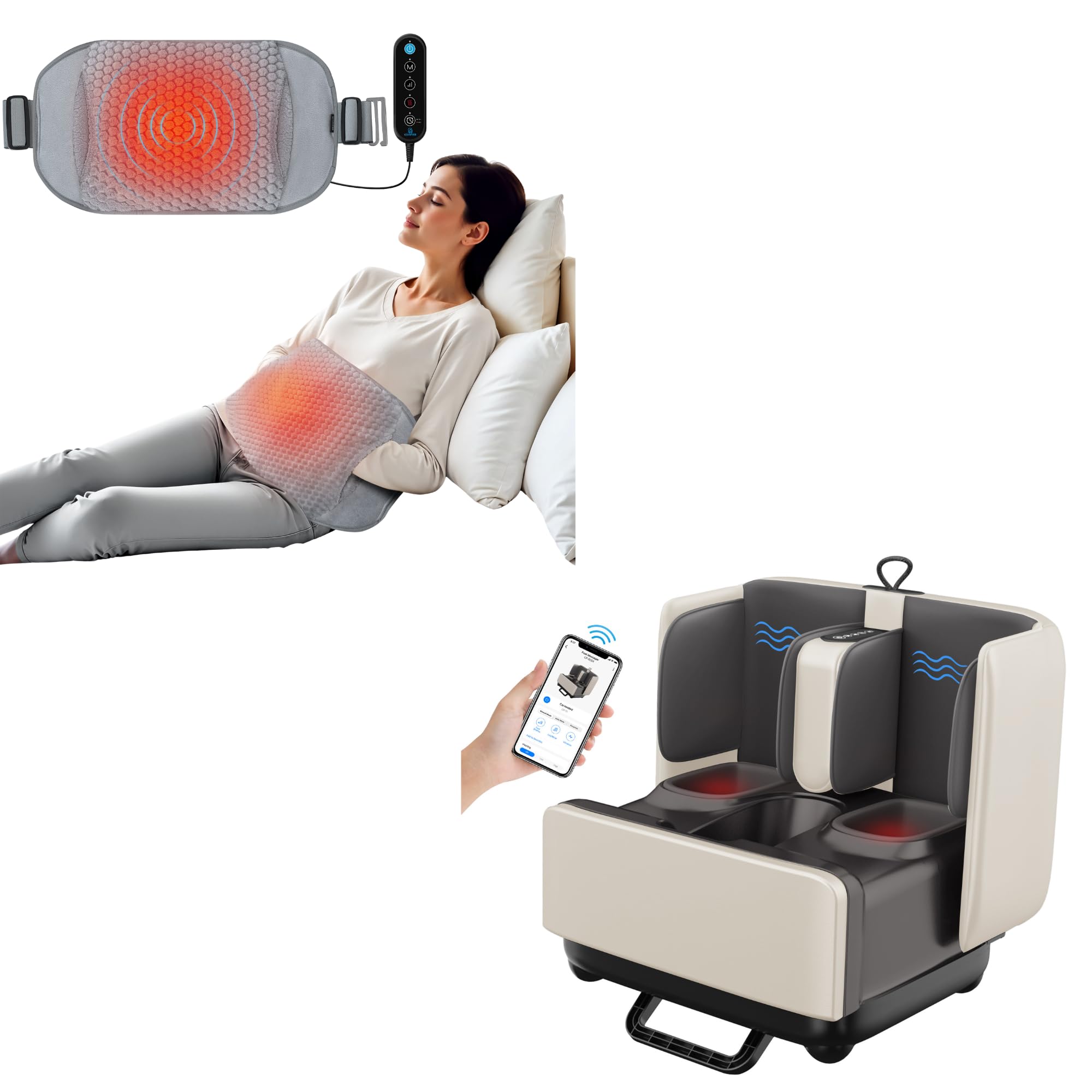 comfier-shiatsu-foot-massager-with-heating-pad-bundle image 1