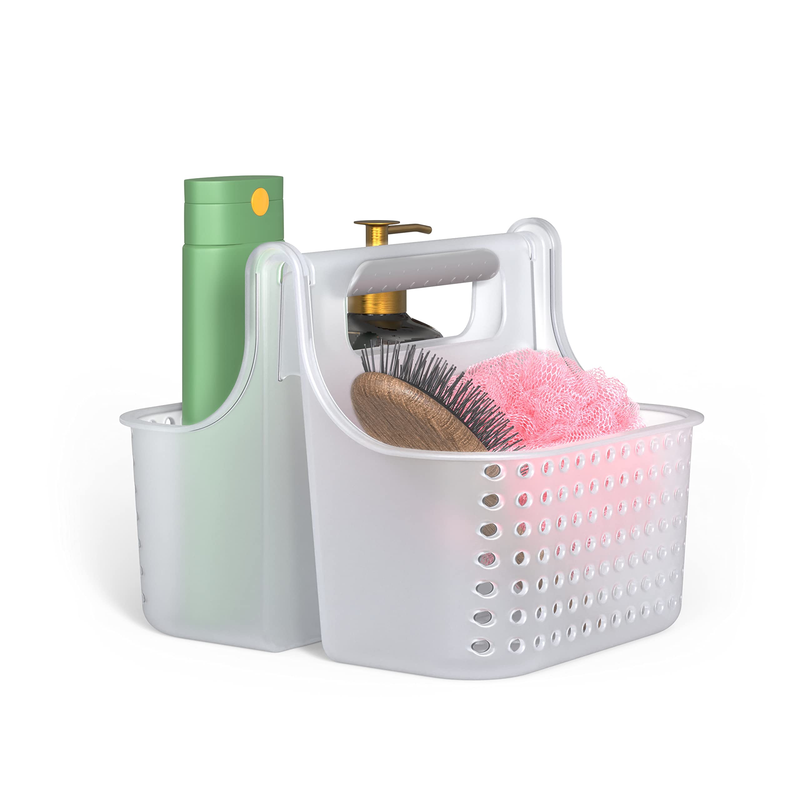 brookstone-modern-large-portable-shower-caddy-with-soft-silicone-handle-bpa-free image 8