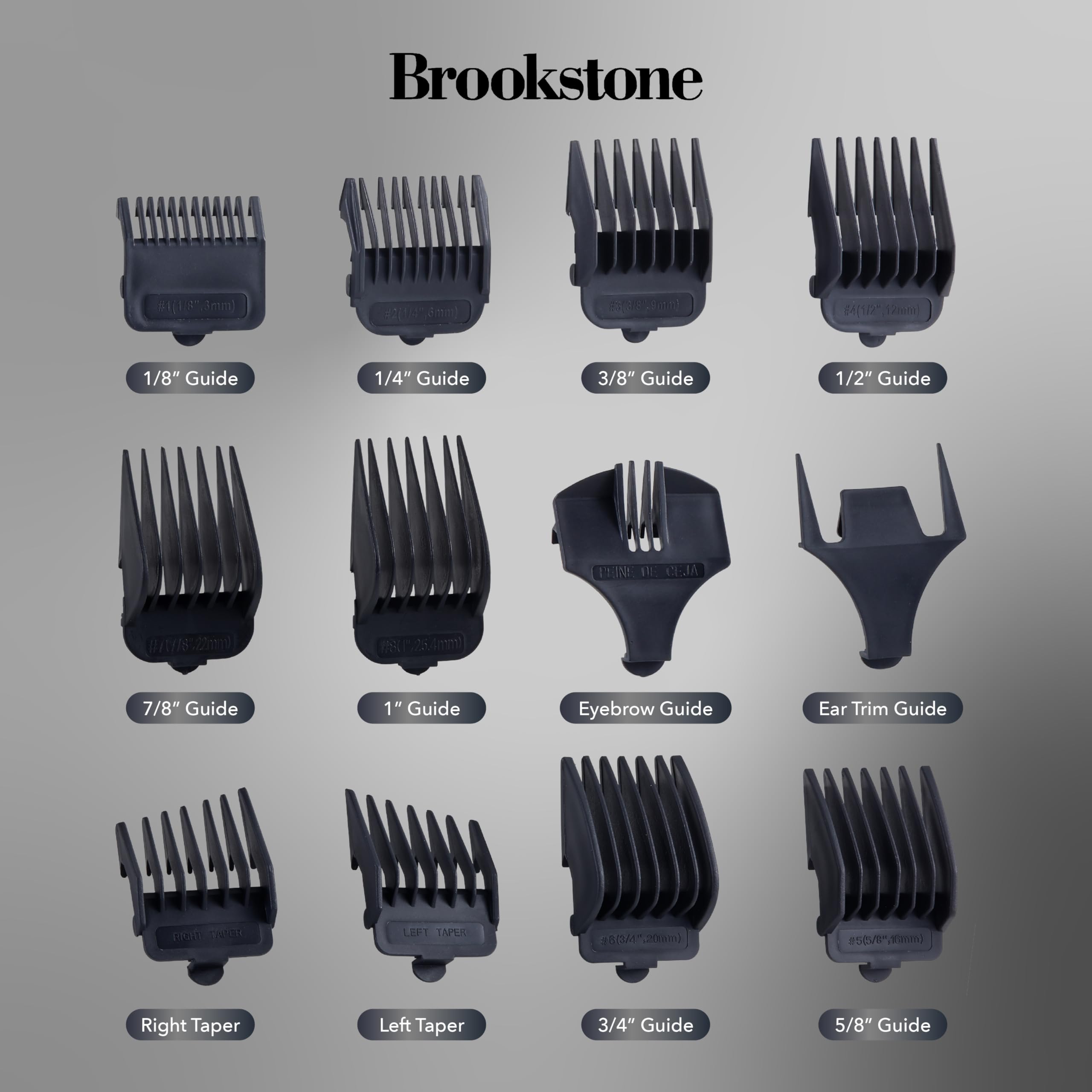 brookstone-metallic-cordless-t-blade-hair-clipping-set-precision-cutting-with-re image 5