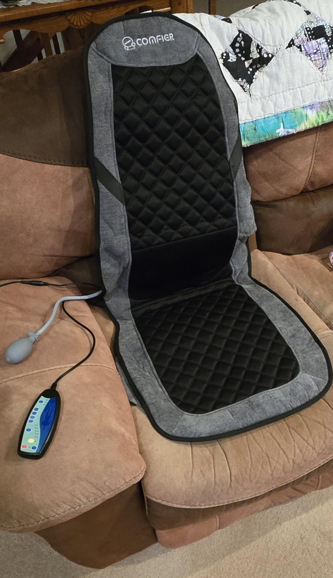 Good chair massager, but a bit bulky