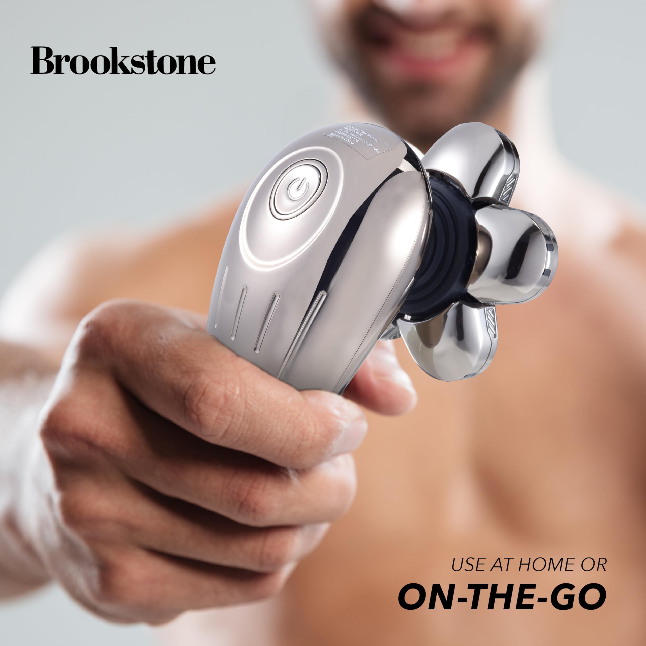 brookstone-6-head-flex-shaver-close-shave-with-pivoting-heads-rechargeable-batte image 5