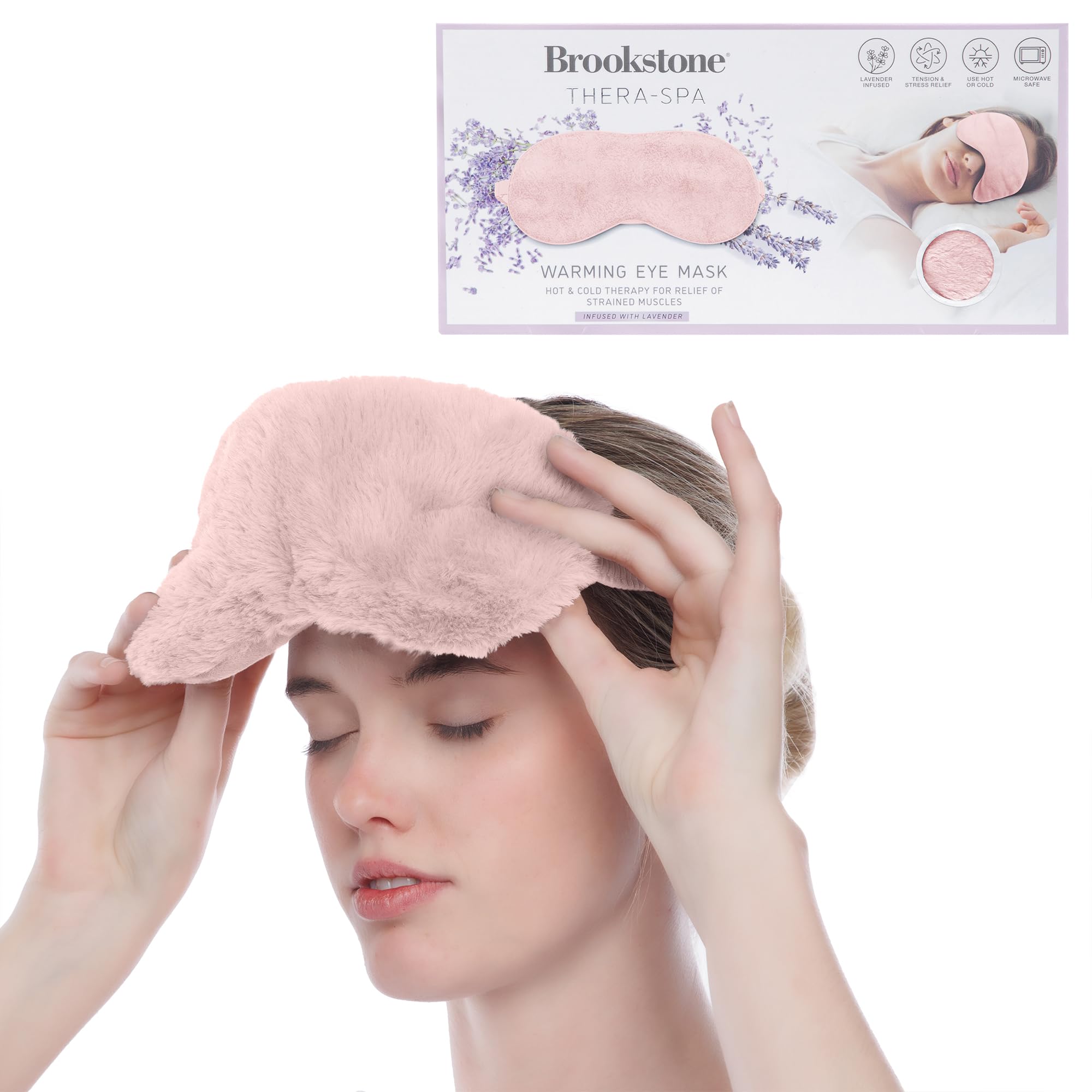 brookstone-eye-mask-for-hot-cold-therapy-lavender-infused-weighted-sleeping-mask image 5