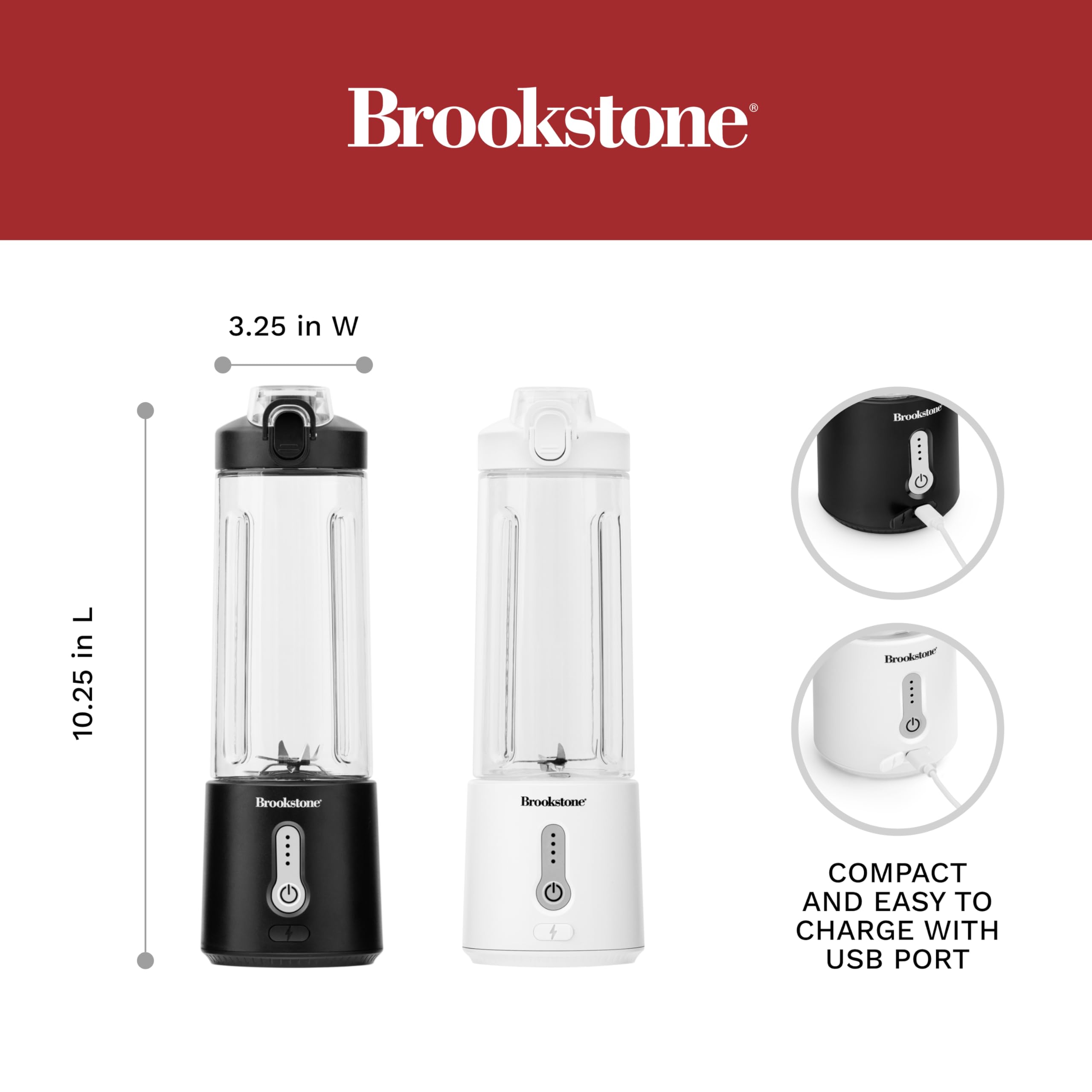 brookstone-500ml-portable-blender-combo-pack-with-two-additional-lids-bpa-free-f image 4