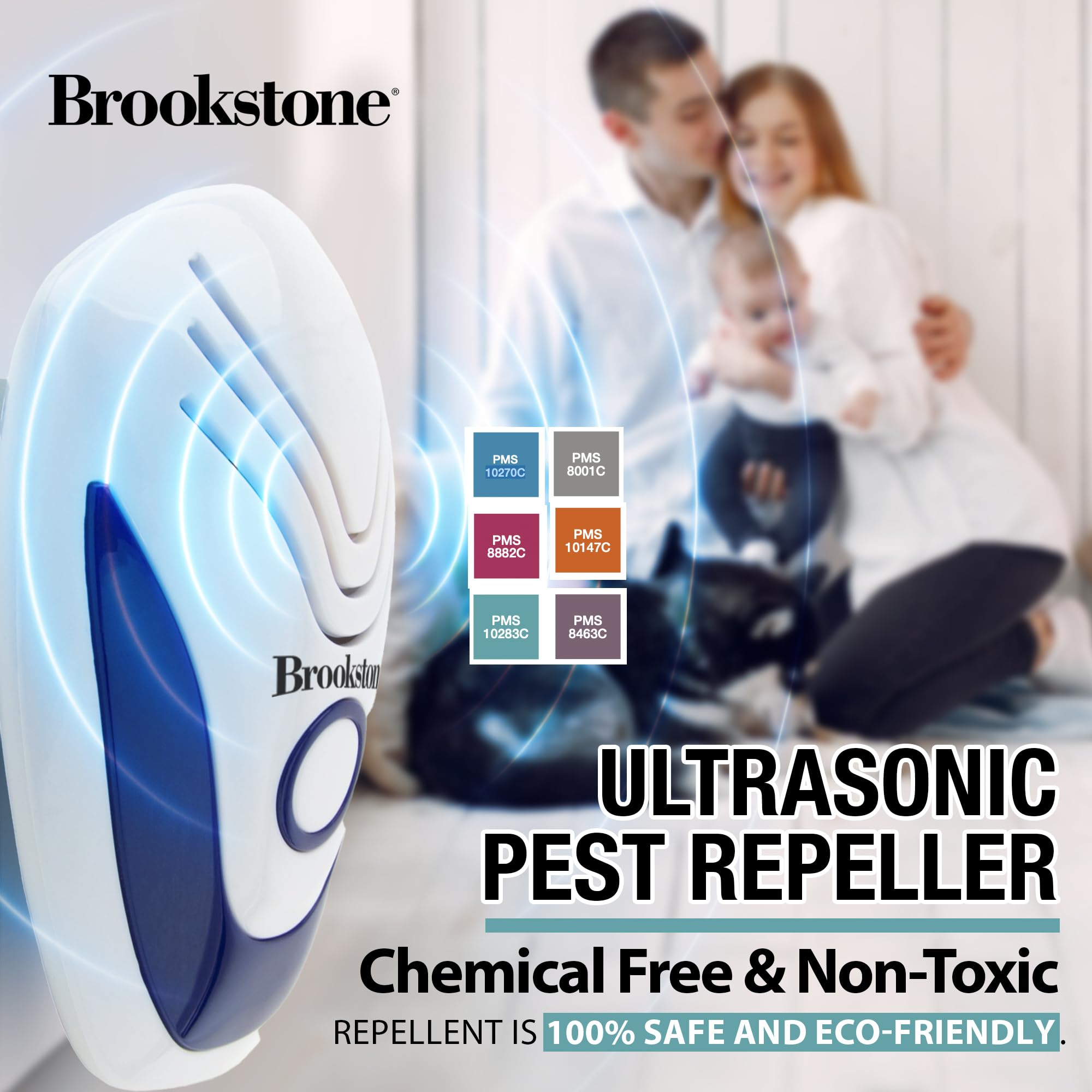 brookstone-ultrasonic-pest-repeller-2-pack-chemical-free-plug-in-for-home image 2