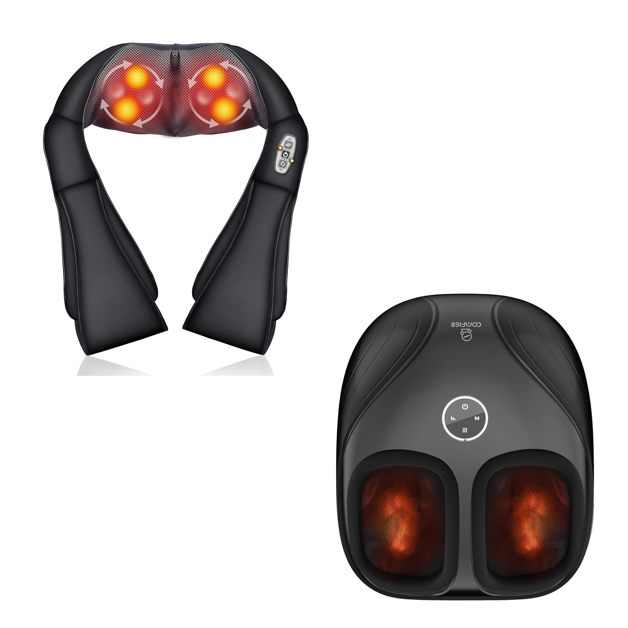 comfier-shiatsu-foot-massager-with-remote-deep-kneading-neck-and-shoulder-massag image 1