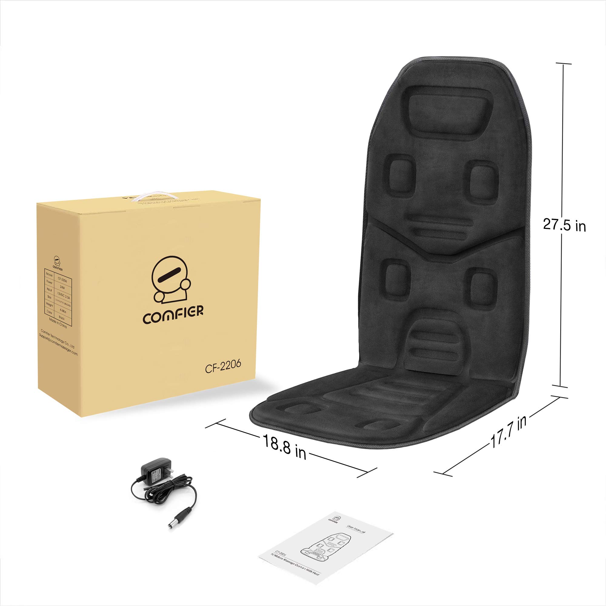 comfier-vibration-back-massager-with-heat-10-motor-massage-seat-cushion-for-chai image 8