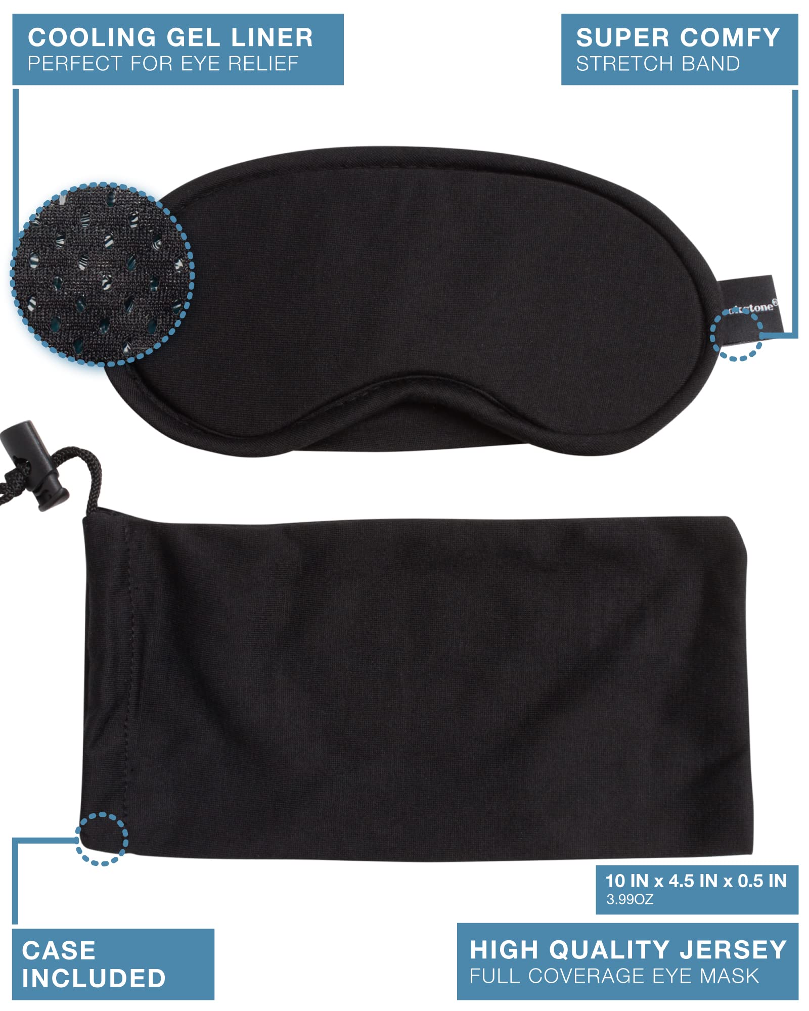 brookstone-cooling-gel-eye-mask-soothing-cold-therapy-sleep-mask-with-carrying-c image 2