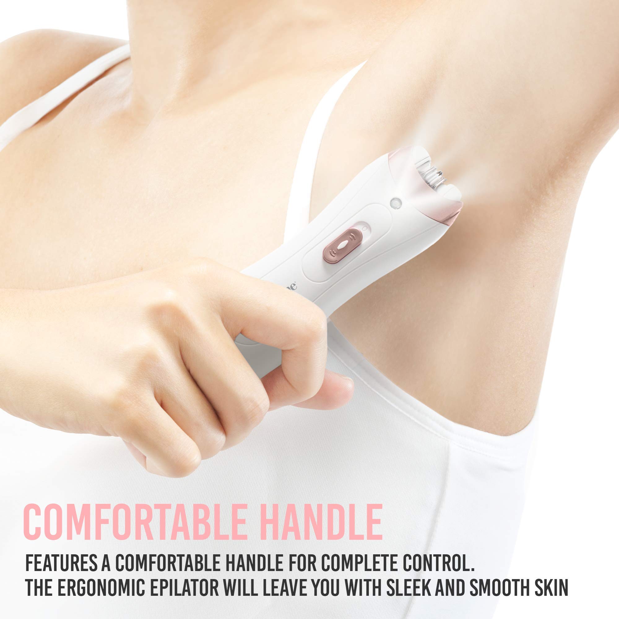 brookstone-holiday-epilator-for-women-cordless-battery-powered-facial-bikini-leg image 3