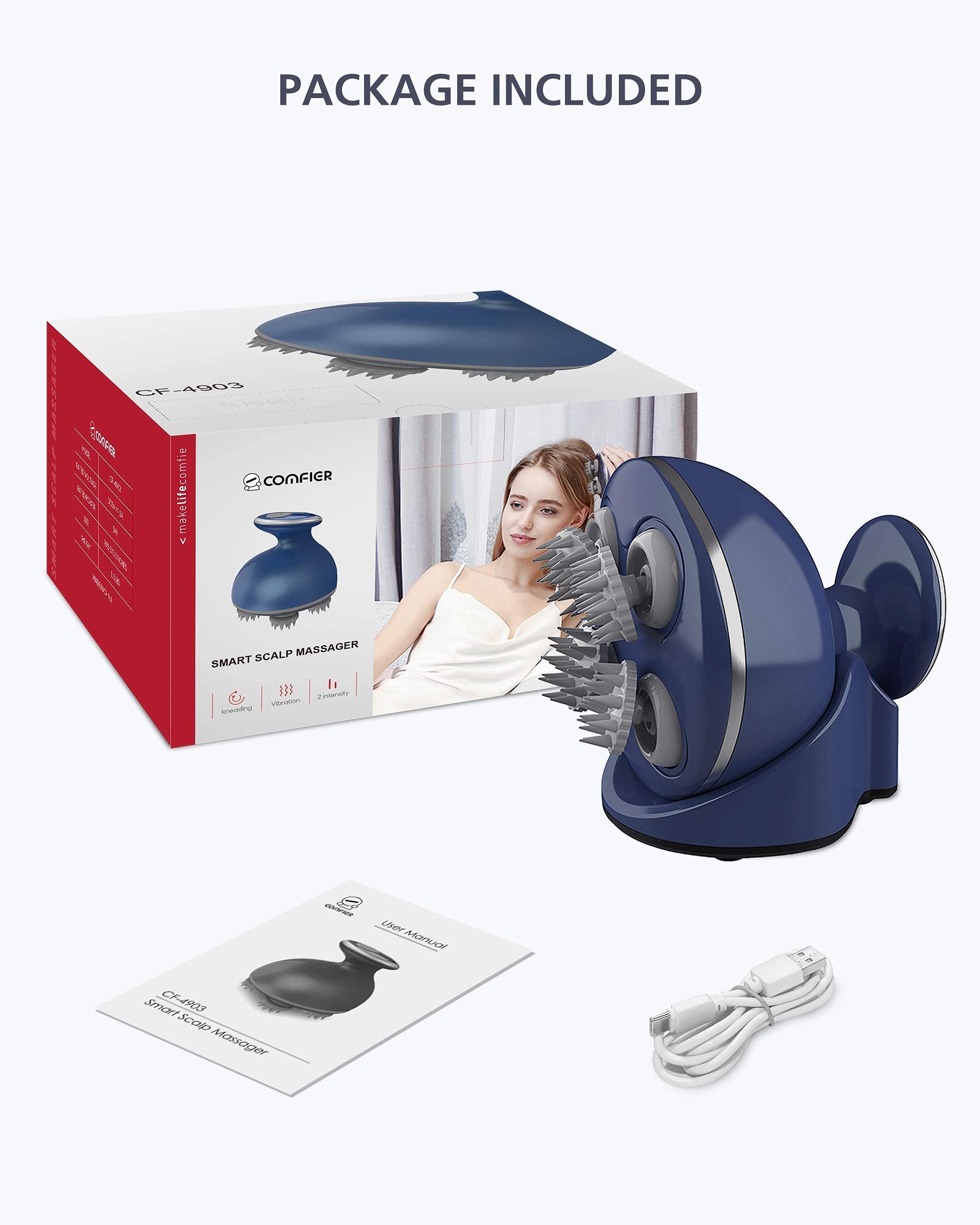 comfier-cordless-scalp-massager-with-4-kneading-massage-heads-68-nodes-waterproo image 8