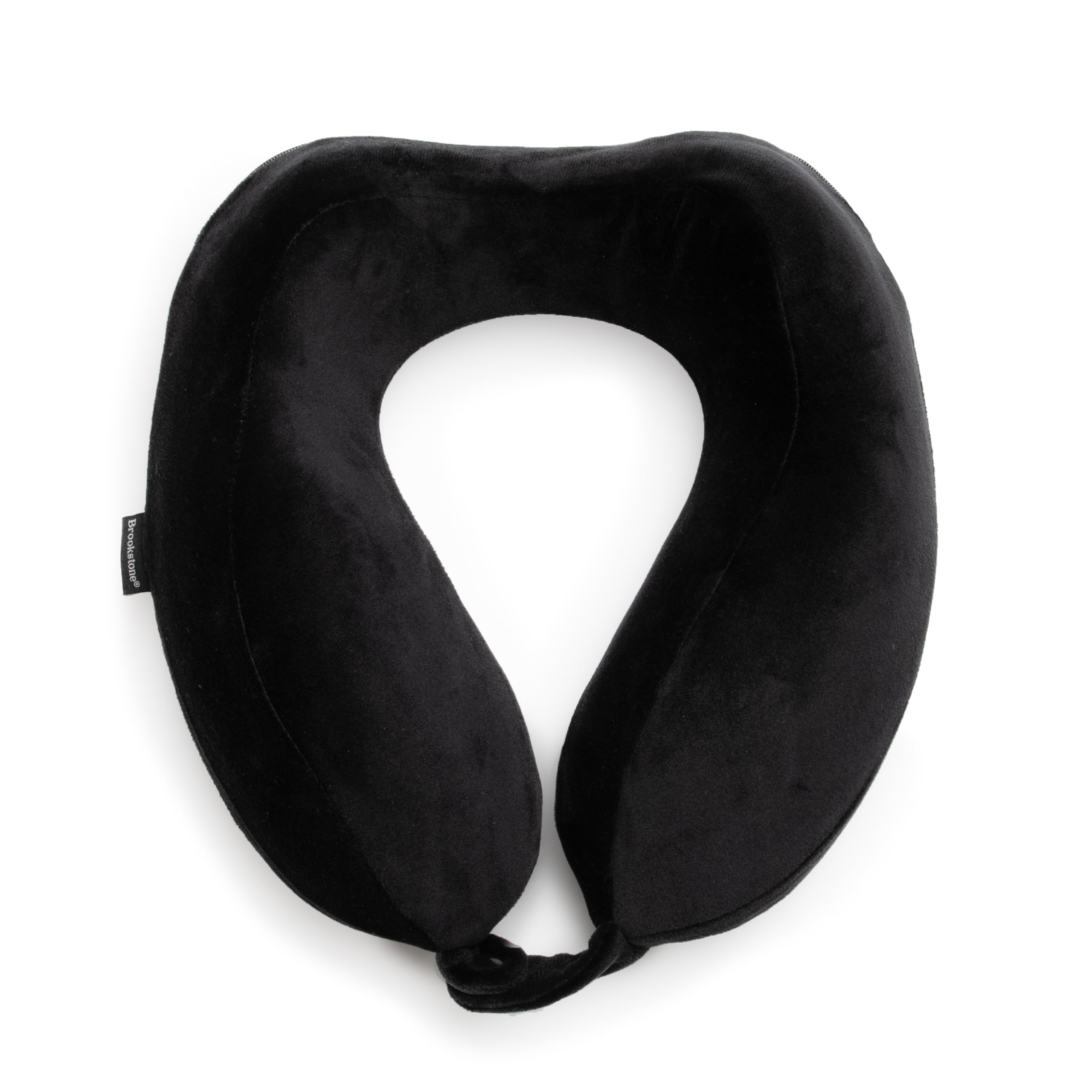 brookstone-contoured-memory-foam-neck-travel-pillow-lightweight-ergonomic-for-ai image 1