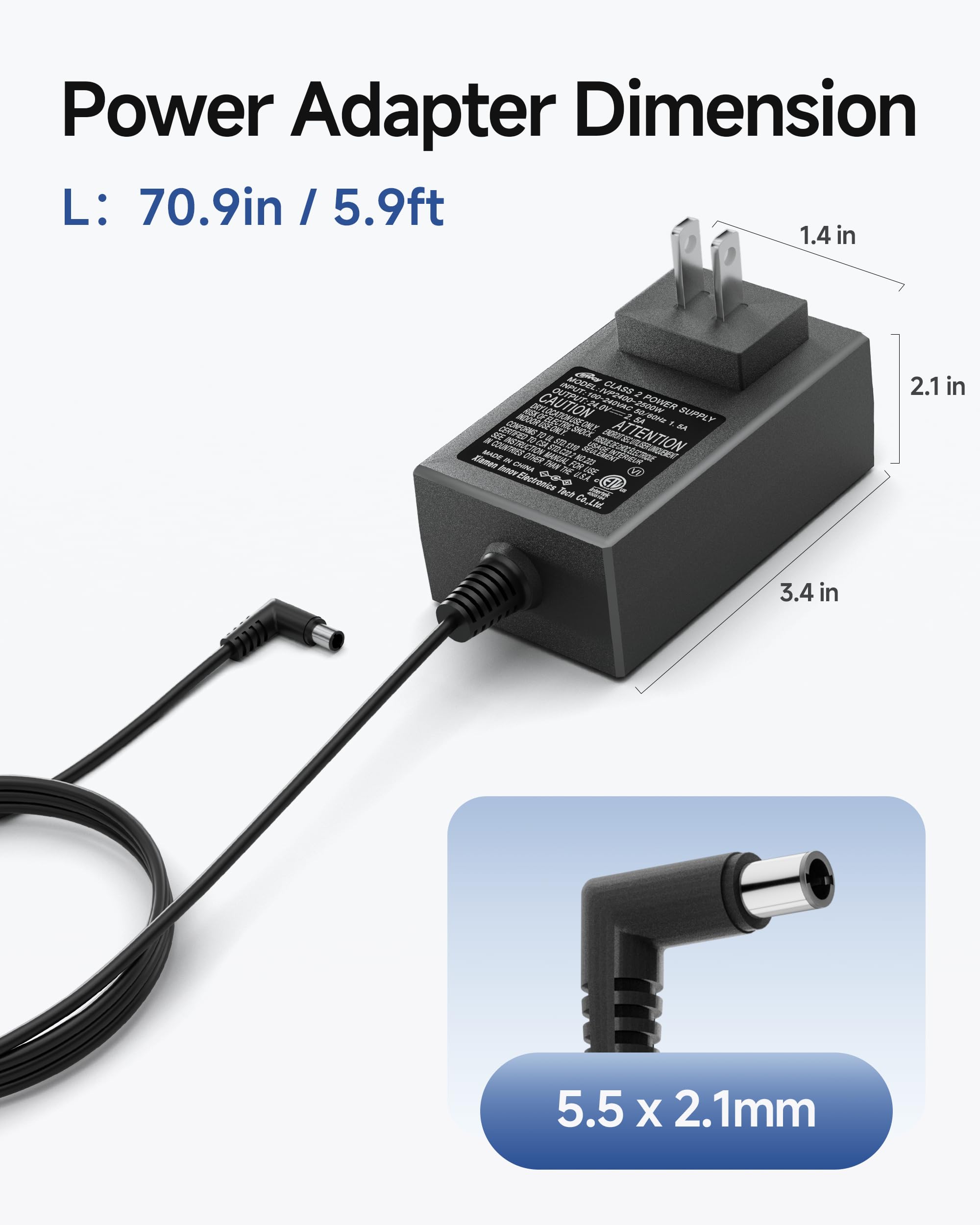 comfier-24v-2-5a-massage-device-charger-replacement-etl-certified-ac-adapter-pow image 4