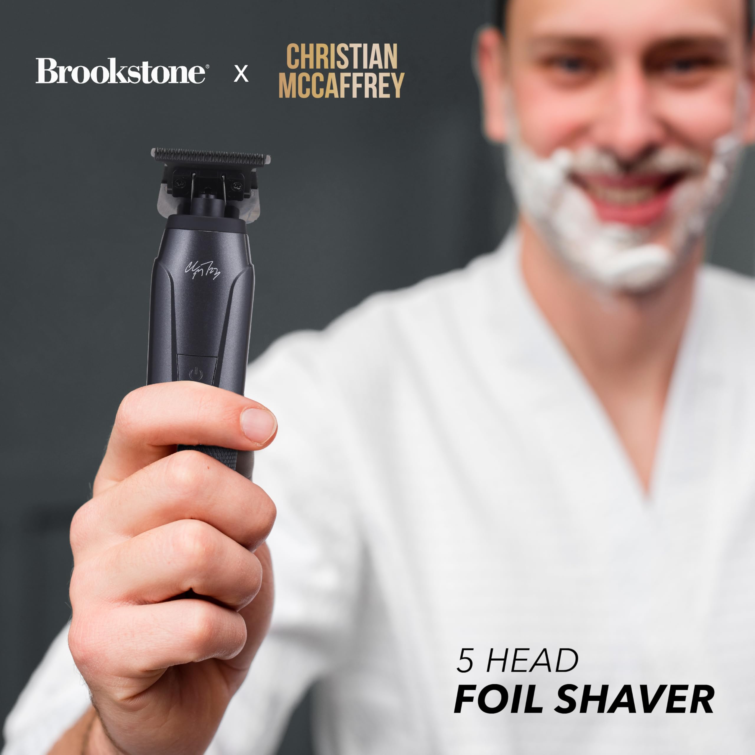 brookstone-5-head-foil-shaver-cordless-rechargeable-wet-dry-lcd-display-black image 6