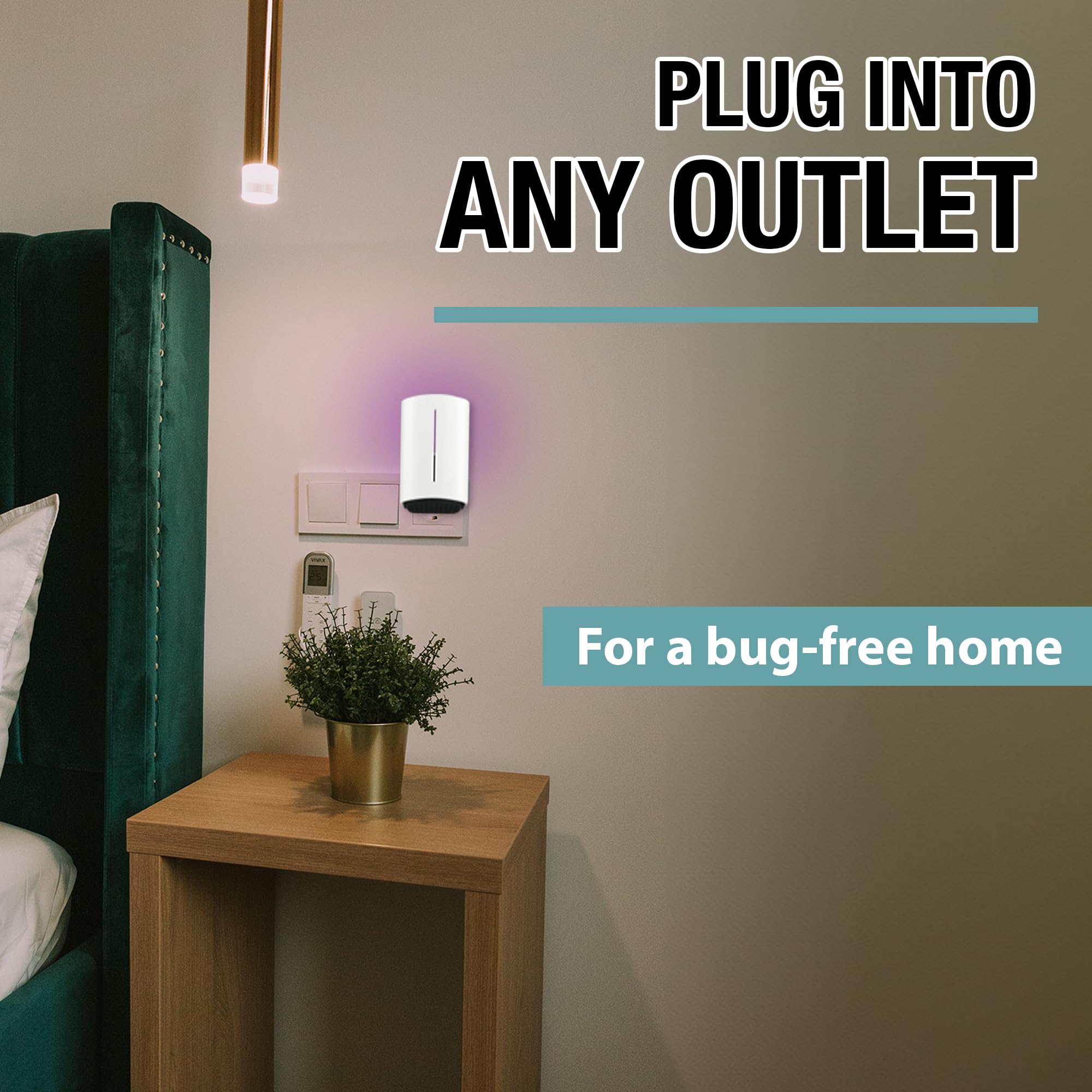 brookstone-plug-in-flying-insect-glue-trap-with-led-and-uv-attractant-and-dispos image 4