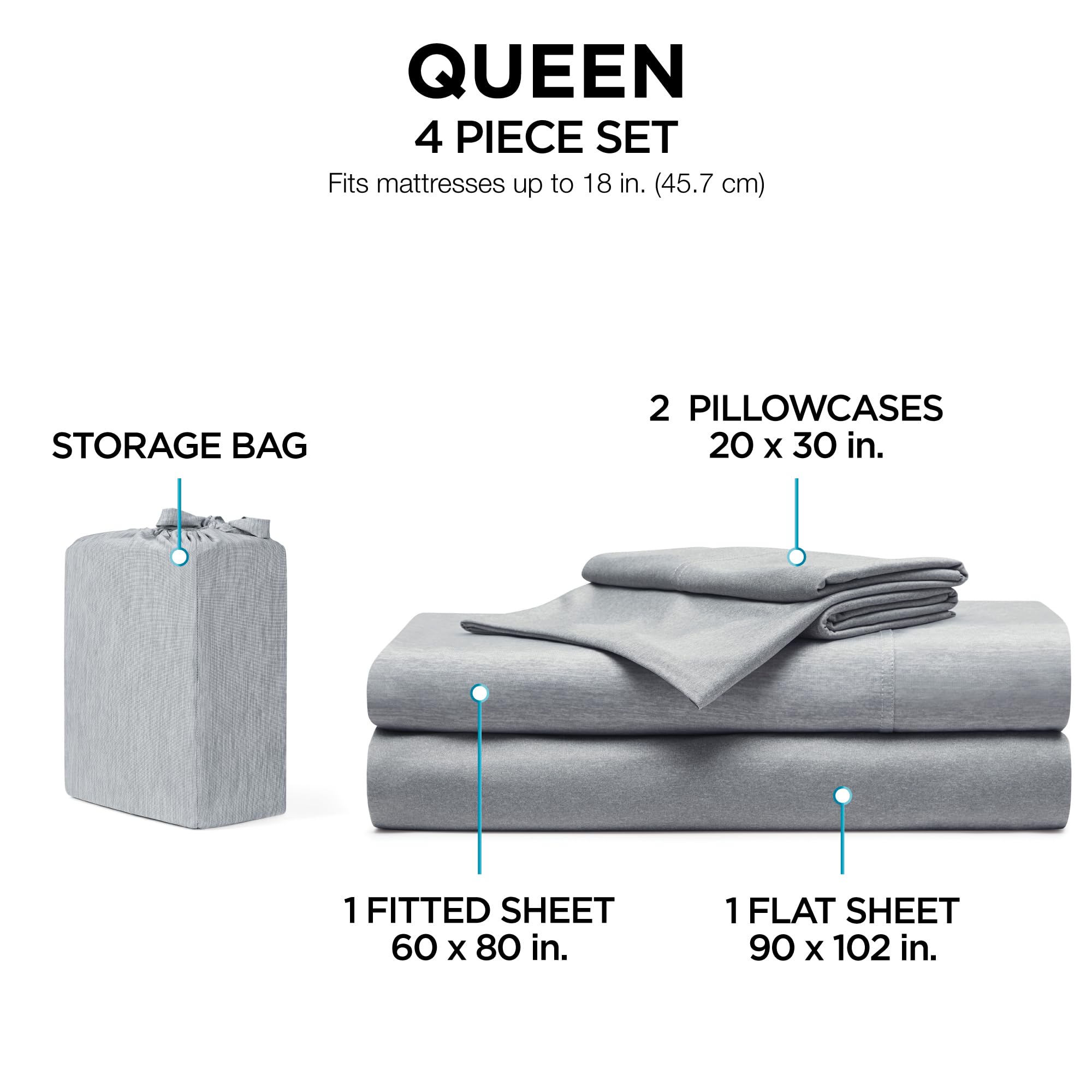 brookstone-comfort-queen-sheet-set-4-piece-cooling-knit-sheets-for-hot-sleepers- image 7
