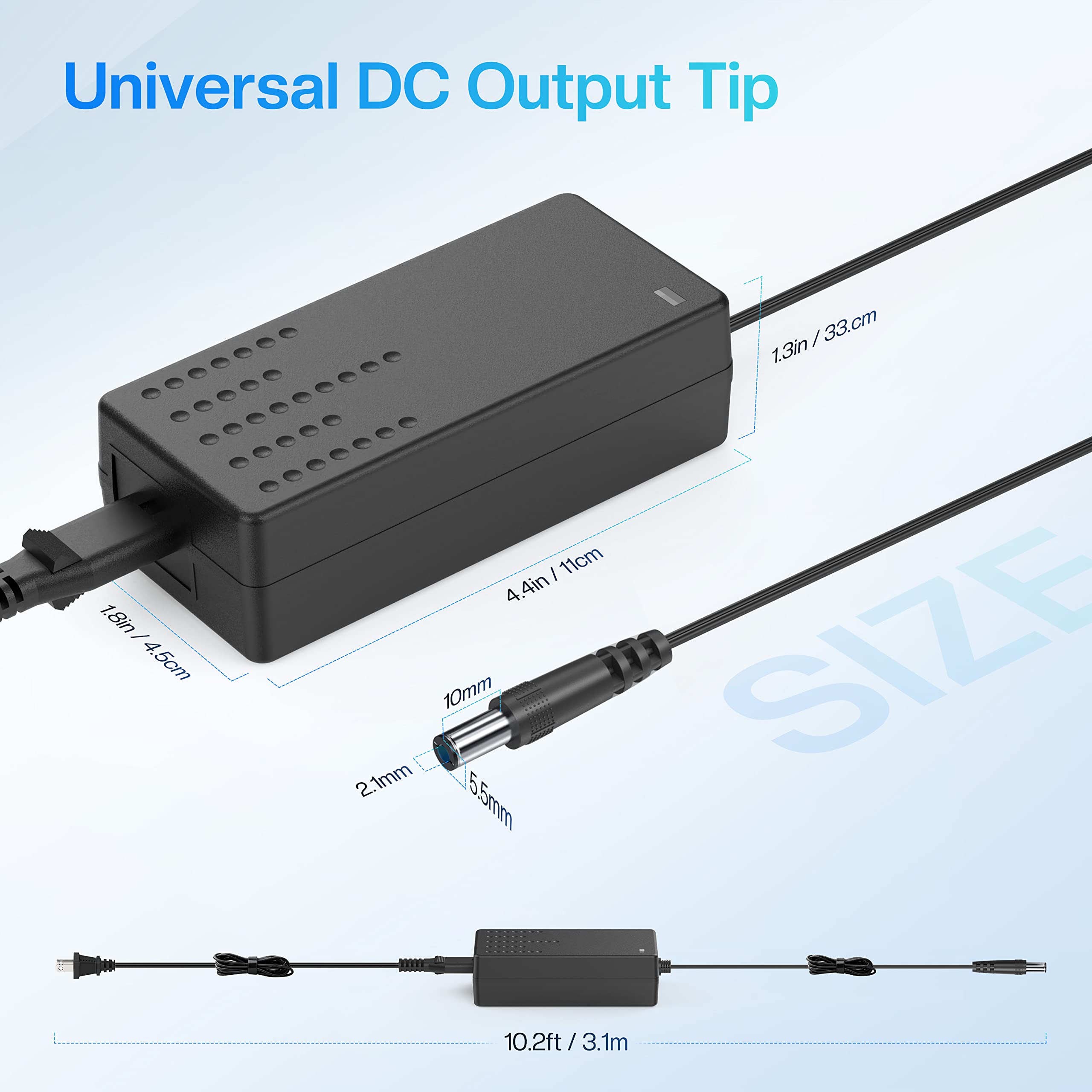 comfier-12v-4a-power-supply-adapter-replacement-charger-for-comfier-massagers-cf image 5