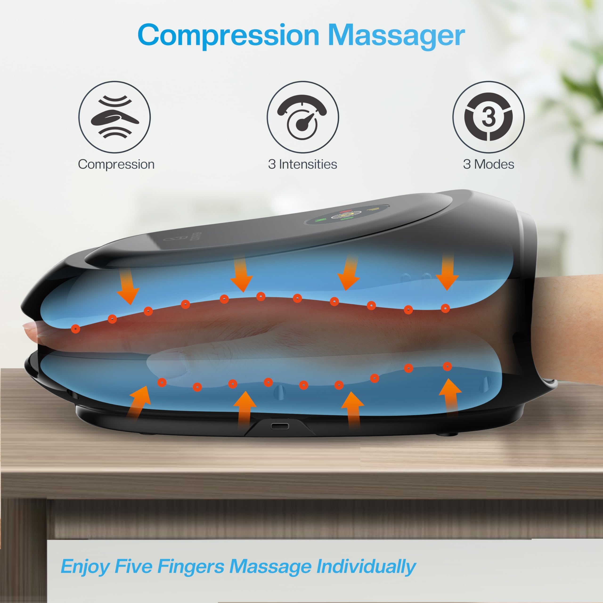 comfier-cupilo-shiatsu-foot-massager-with-heat-hand-massager-bundle image 6