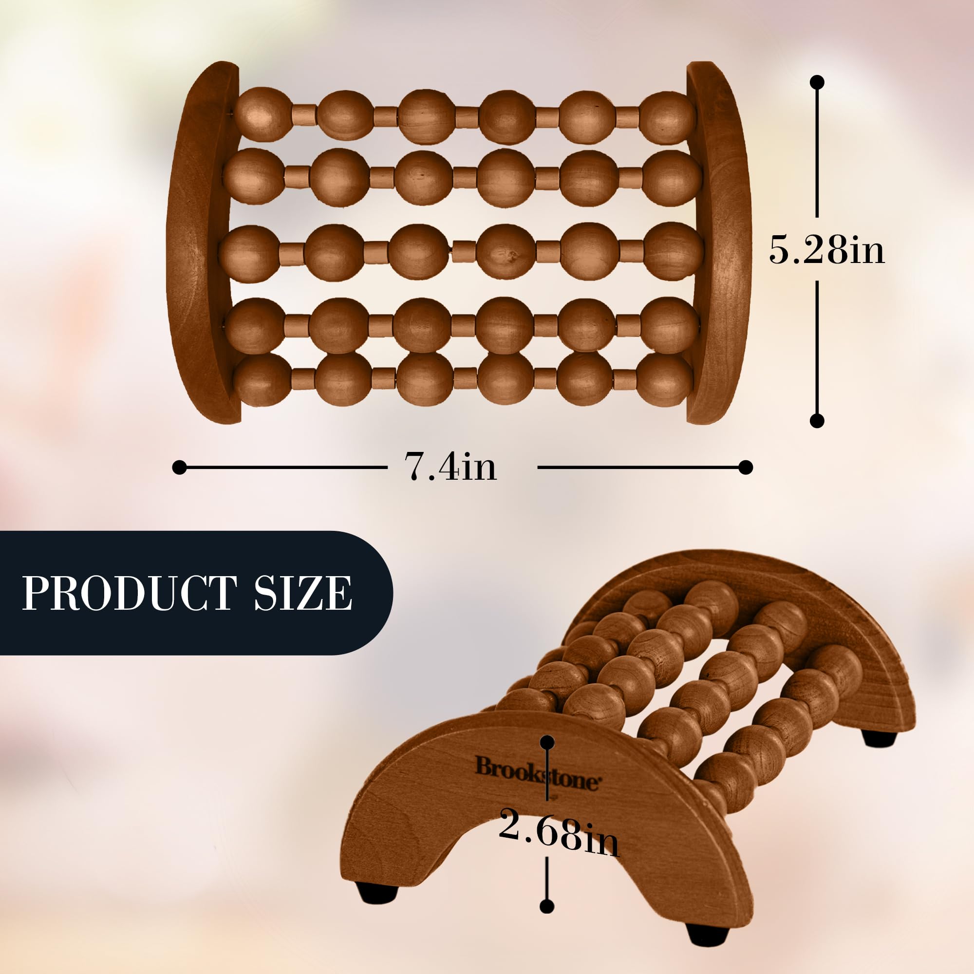 brookstone-wood-foot-massager-wooden-massage-roller-for-reflexology-stress-relie image 4
