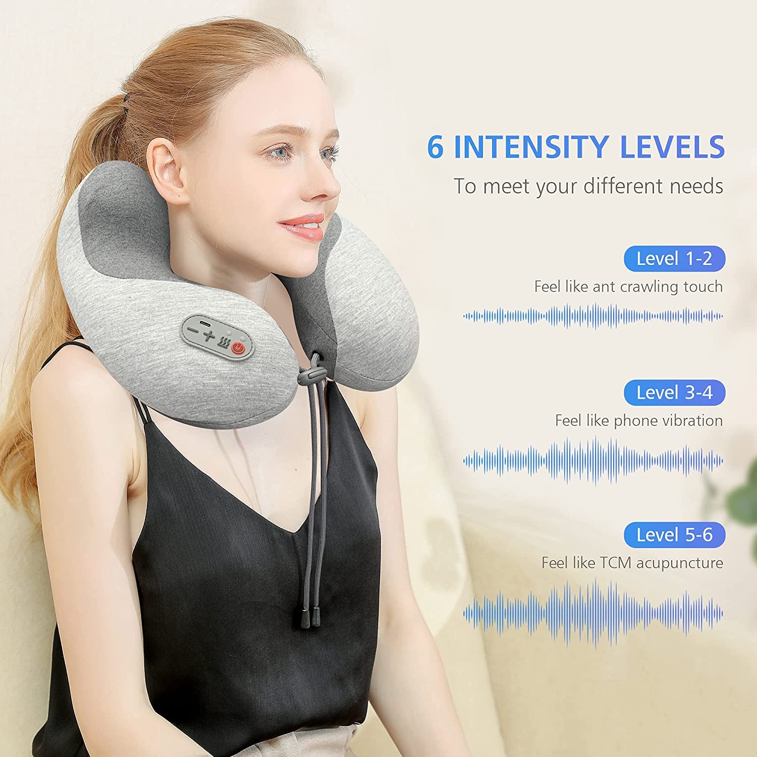 comfier-travel-pillow-with-massage-memory-foam-neck-pillow-heat-vibration-deep-t image 2