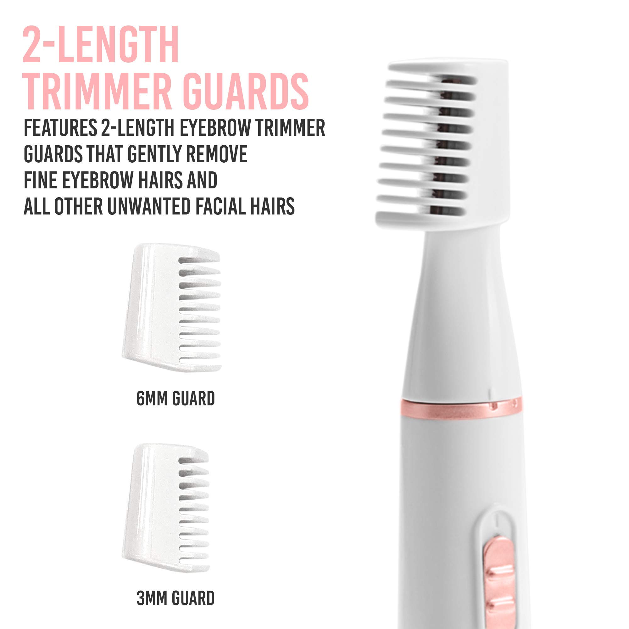 brookstone-eyebrow-razor-women-s-facial-hair-trimmer-2-guards-portable image 3