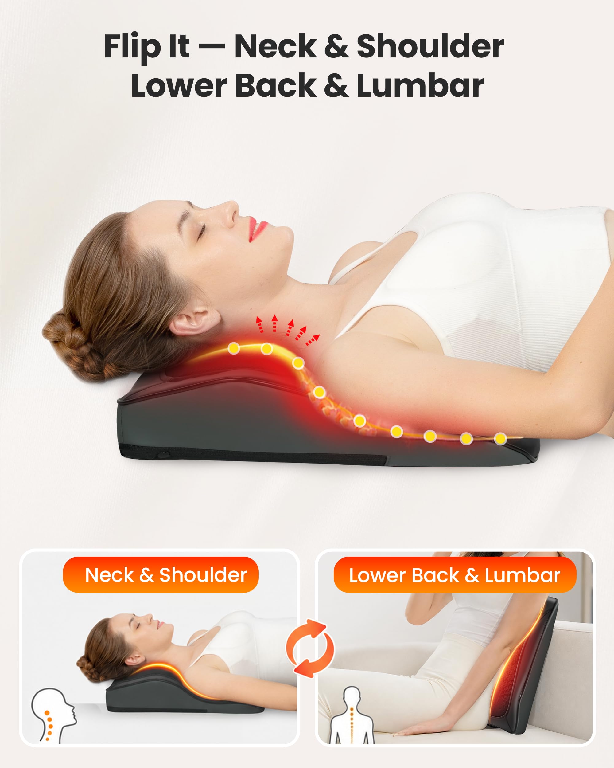 comfier-shiatsu-back-massager-with-heat-8-node-deep-tissue-massage-pillow-for-ch image 5