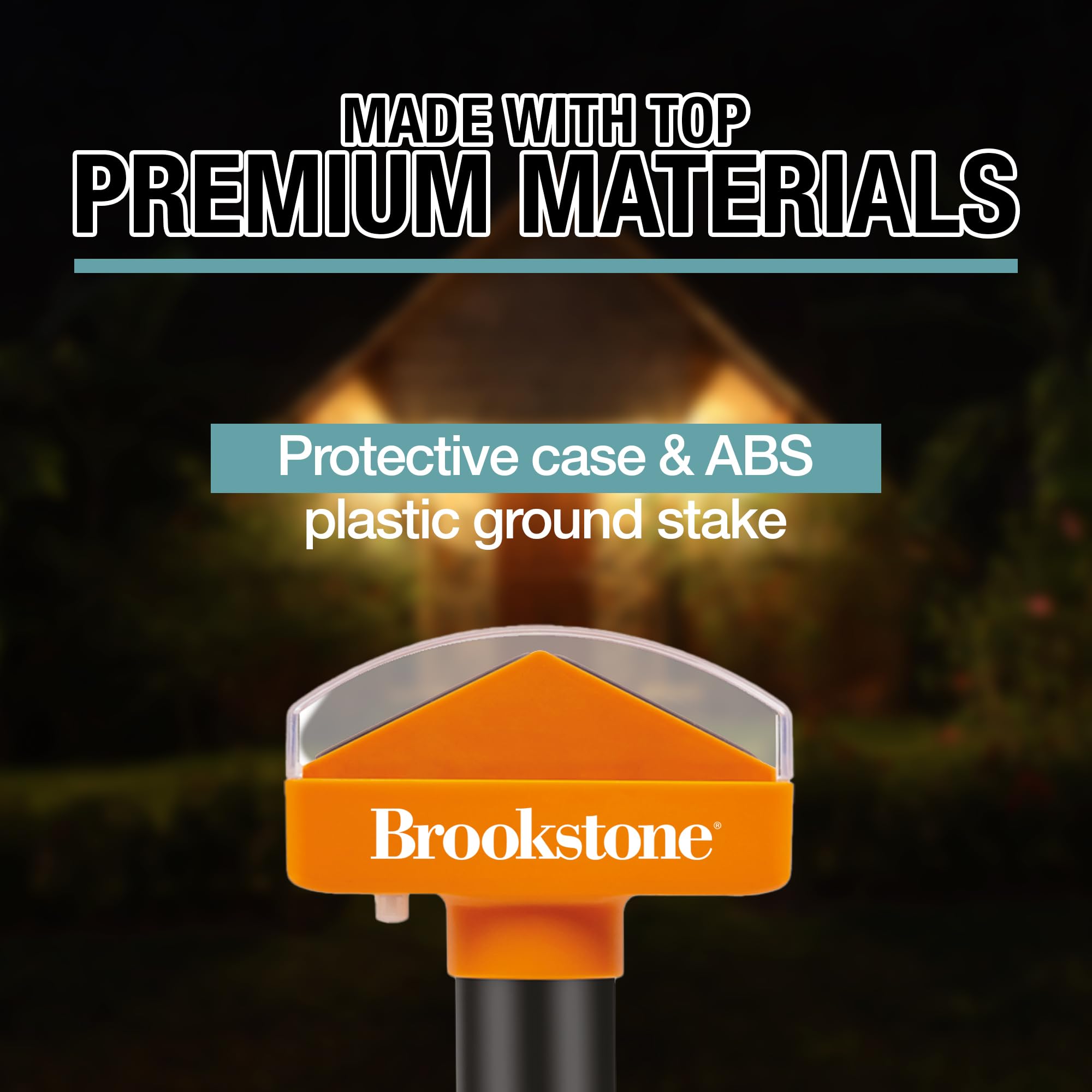 brookstone-solar-powered-mole-repeller-pathway-light-dual-purpose-sonic-deterren image 3