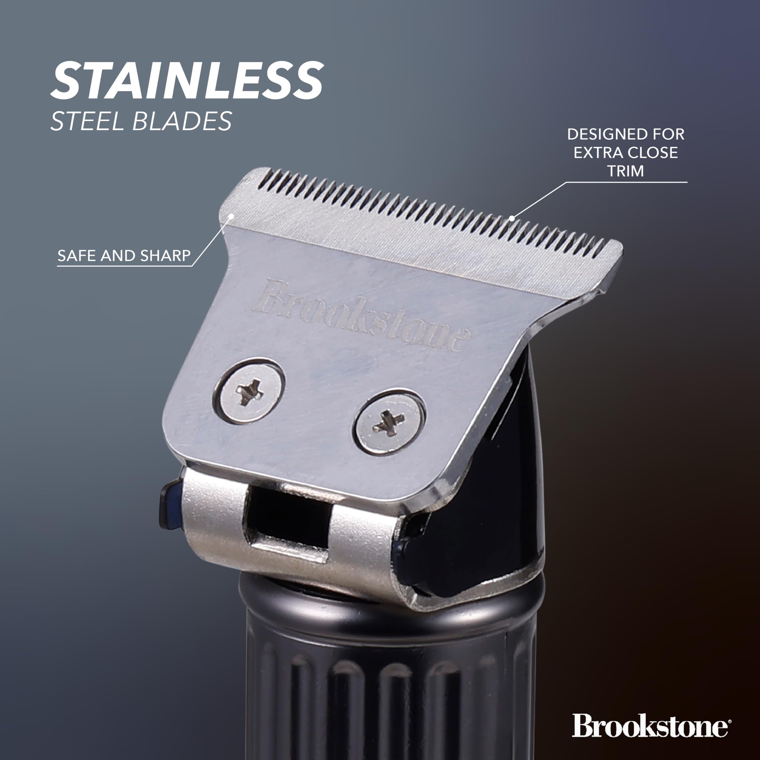 brookstone-rechargeable-hair-clipper-kit-cordless-professional-trimmer-set-with- image 3