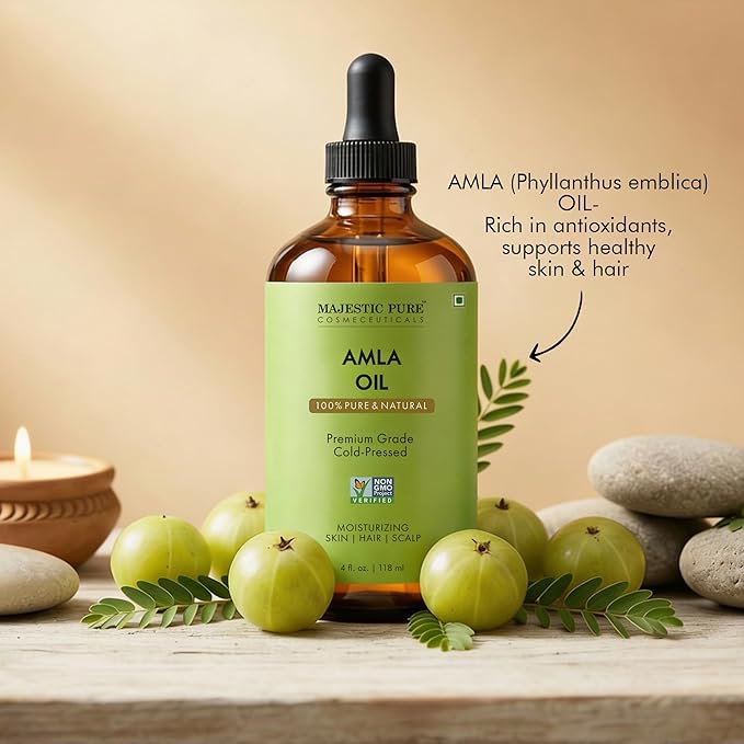 majestic-pure-amla-oil-4-oz-118-ml-cold-pressed-carrier-oil-with-dropper-for-hai image 4