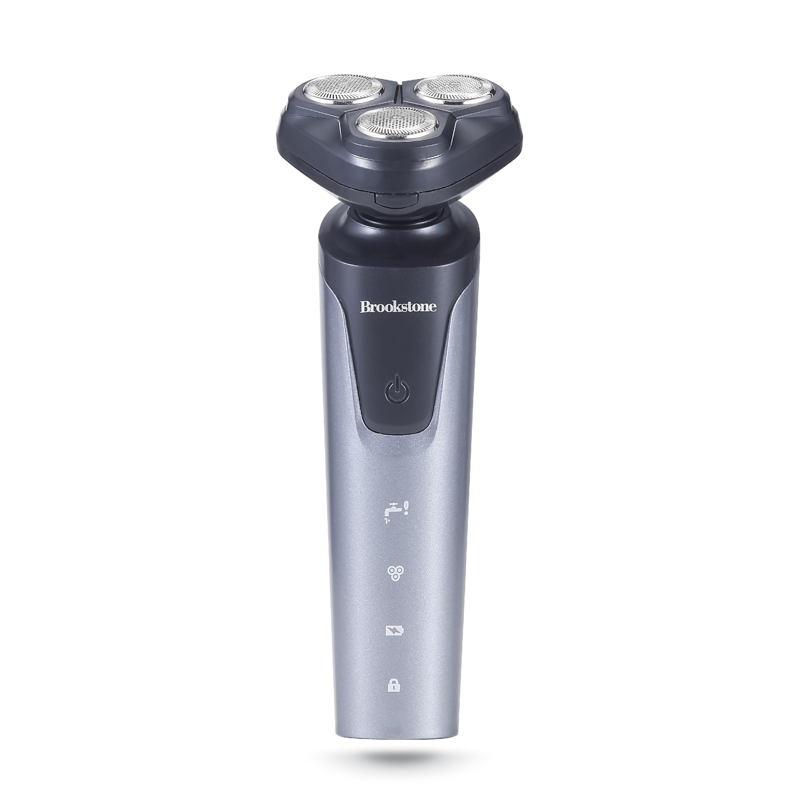 brookstone-3-head-rotary-shaver-precision-shave-cutting-edge-design-professional image 1