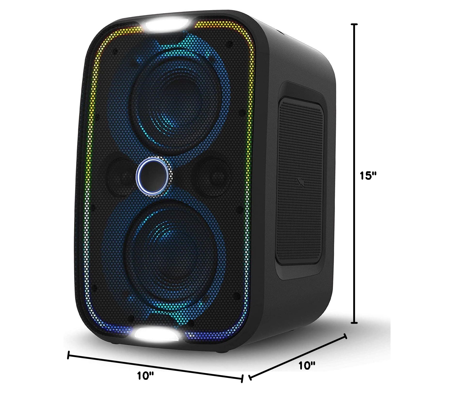 brookstone-big-blue-go-bluetooth-speaker-ipx5-waterproof-portable-speaker-with-l image 2