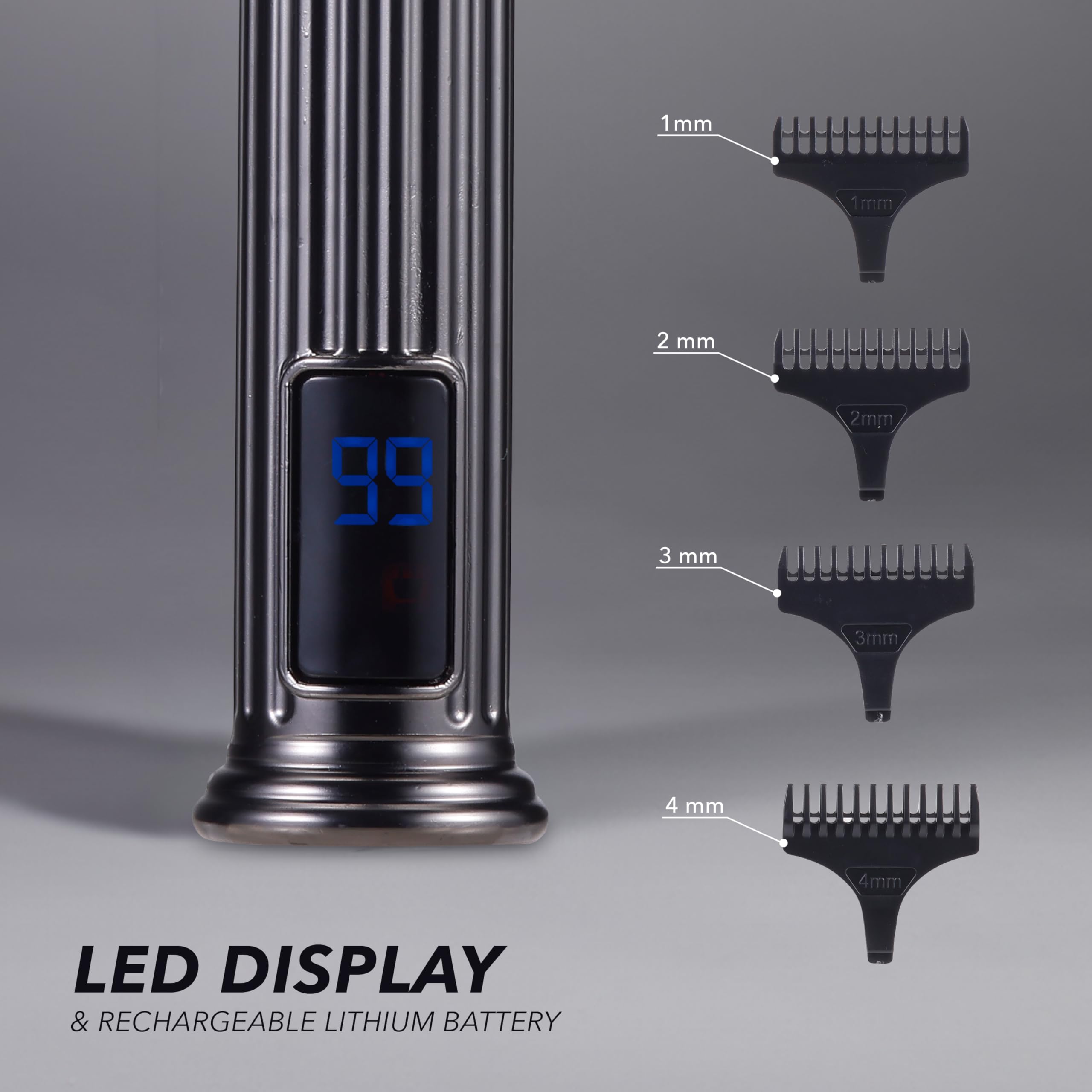 brookstone-rechargeable-hair-clipper-kit-cordless-professional-trimmer-set-with- image 4