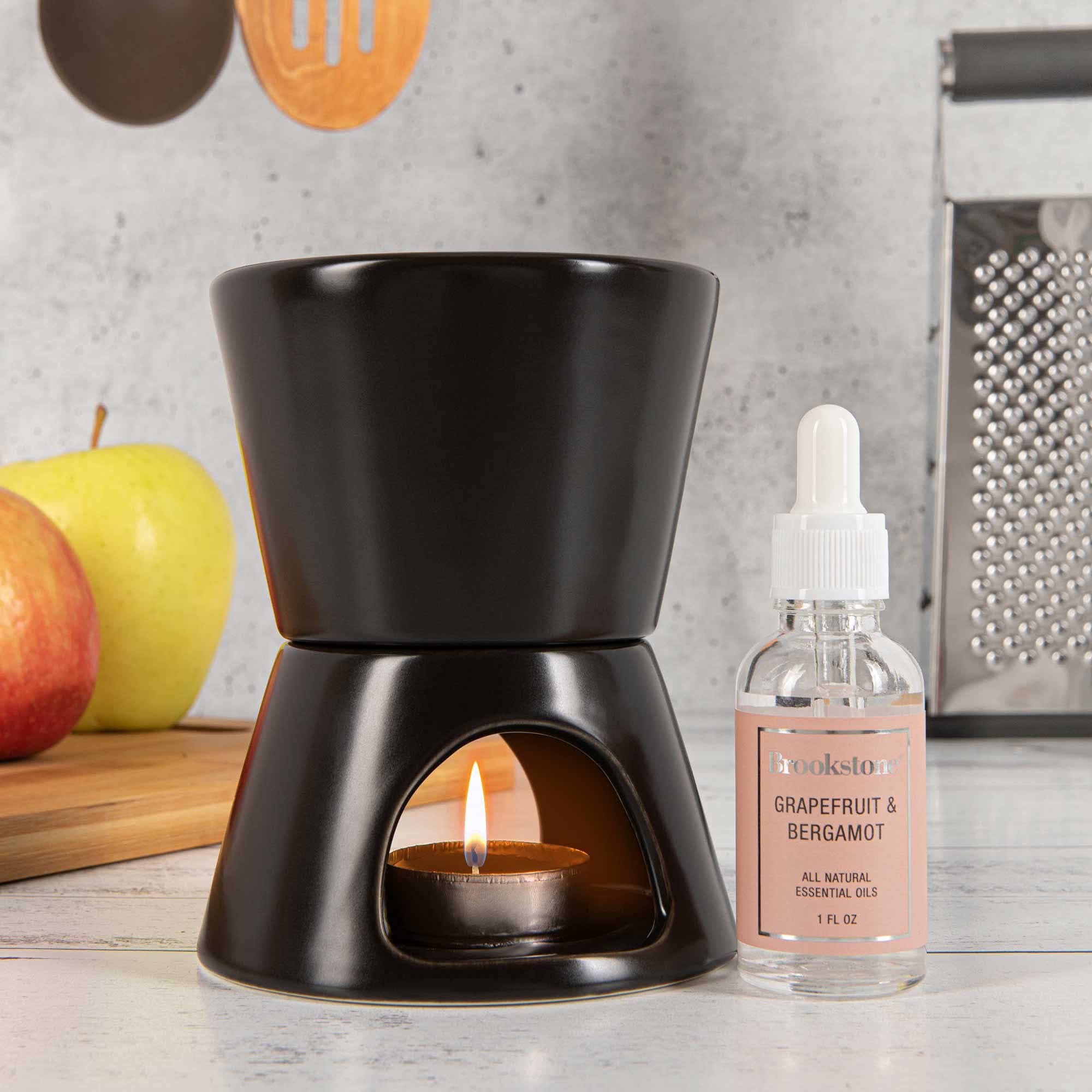 brookstone-2-in-1-tea-light-ceramic-diffuser-and-wax-warmer-grapefruit-bergamot- image 6