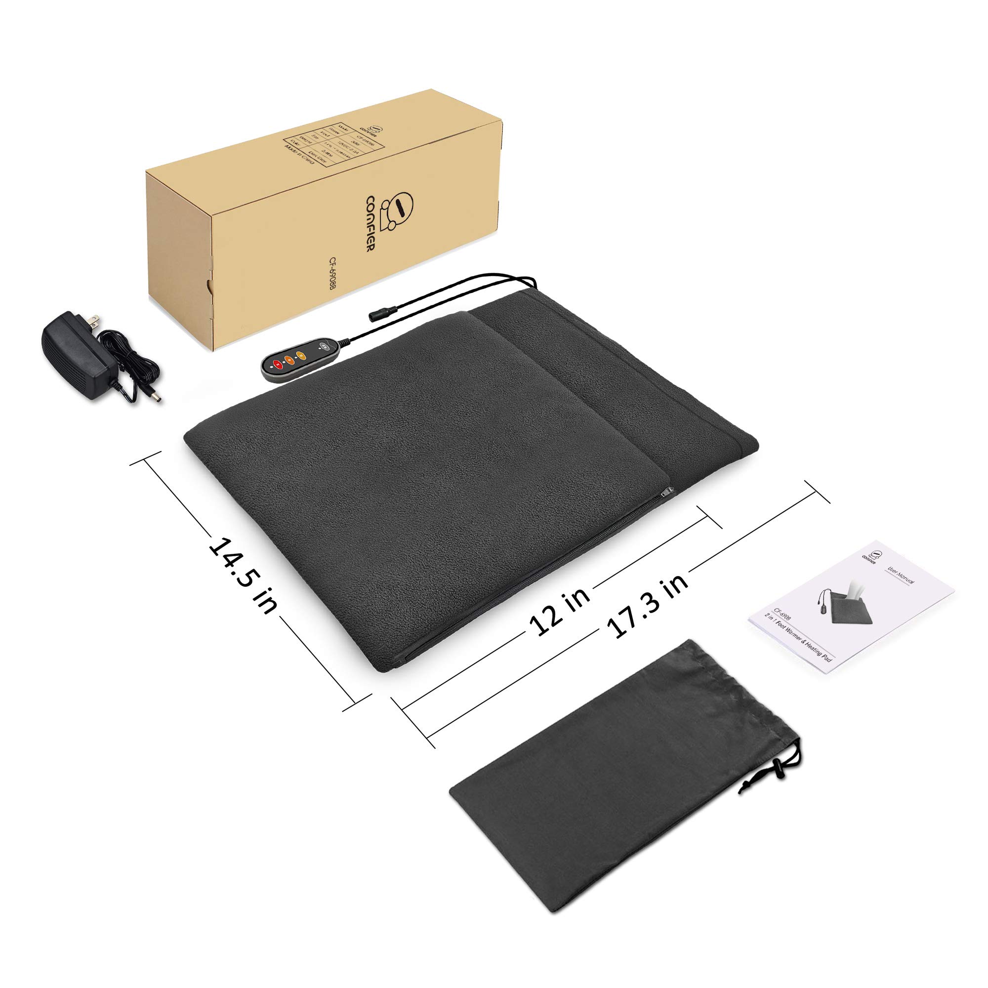 comfier-2-in-1-foot-warmer-and-heating-pad-12v-low-voltage-washable-60-minute-au image 7