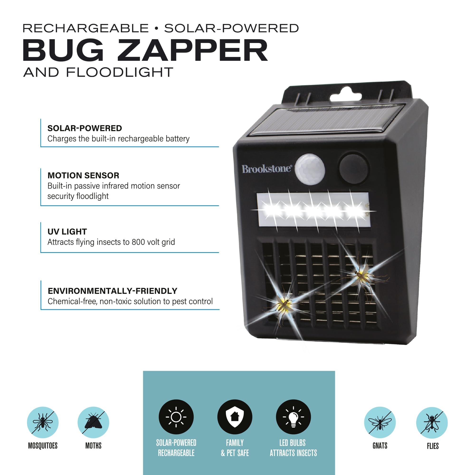 brookstone-rechargeable-solar-powered-bug-zapper-and-floodlight-2-in-1-outdoor-p image 5