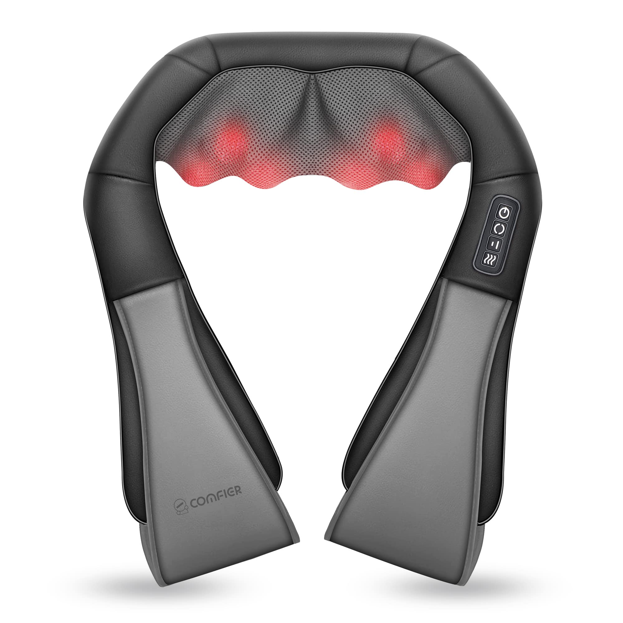 comfier-back-neck-massager-with-heat-shiatsu-shoulder-massager-2-intensity-level image 1